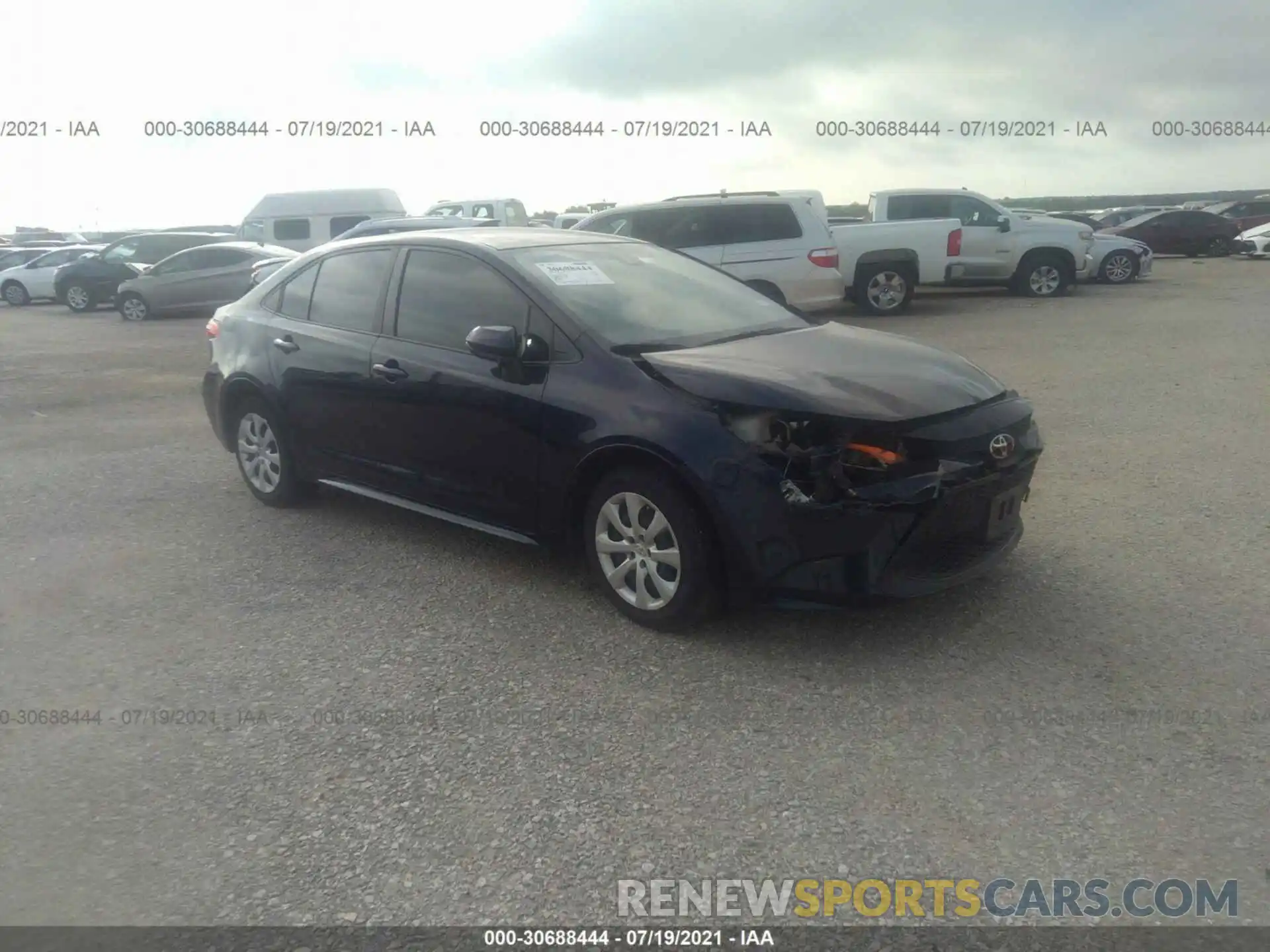 1 Photograph of a damaged car JTDEPMAEXMJ145890 TOYOTA COROLLA 2021