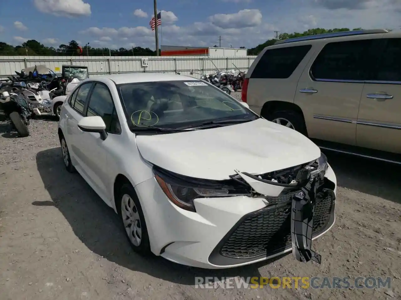 1 Photograph of a damaged car JTDEPMAEXMJ148000 TOYOTA COROLLA 2021