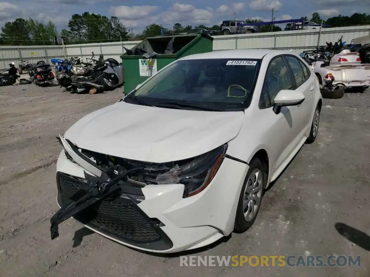 2 Photograph of a damaged car JTDEPMAEXMJ148000 TOYOTA COROLLA 2021