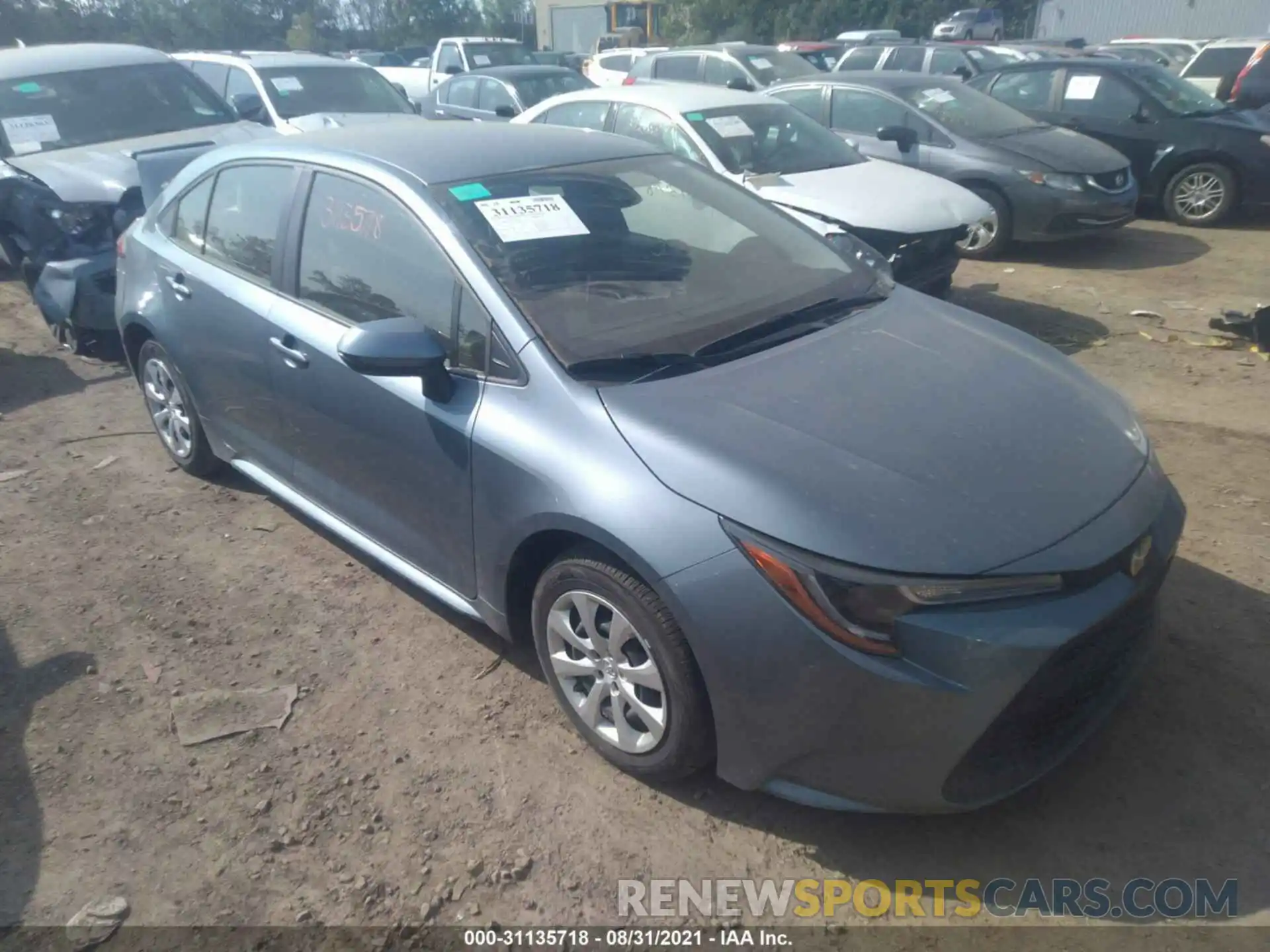 1 Photograph of a damaged car JTDEPMAEXMJ148028 TOYOTA COROLLA 2021