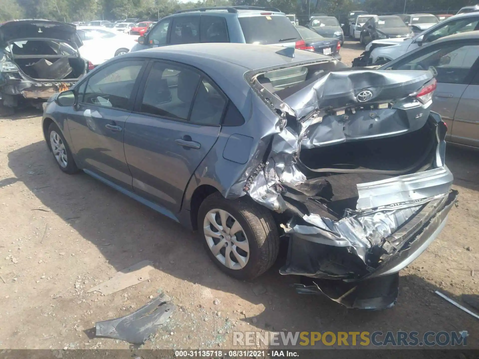 3 Photograph of a damaged car JTDEPMAEXMJ148028 TOYOTA COROLLA 2021