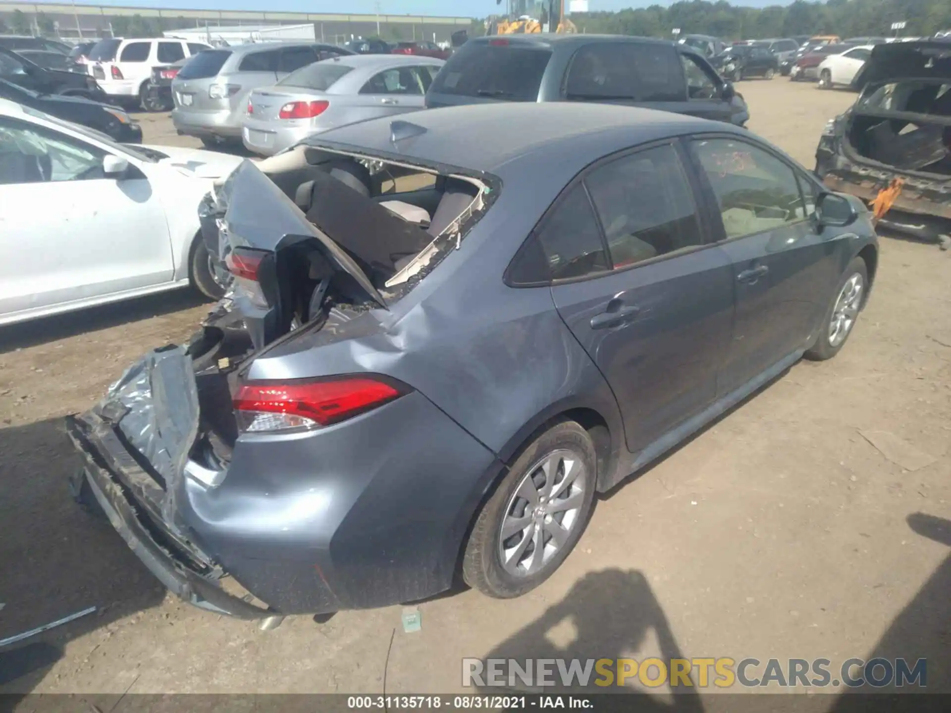 4 Photograph of a damaged car JTDEPMAEXMJ148028 TOYOTA COROLLA 2021