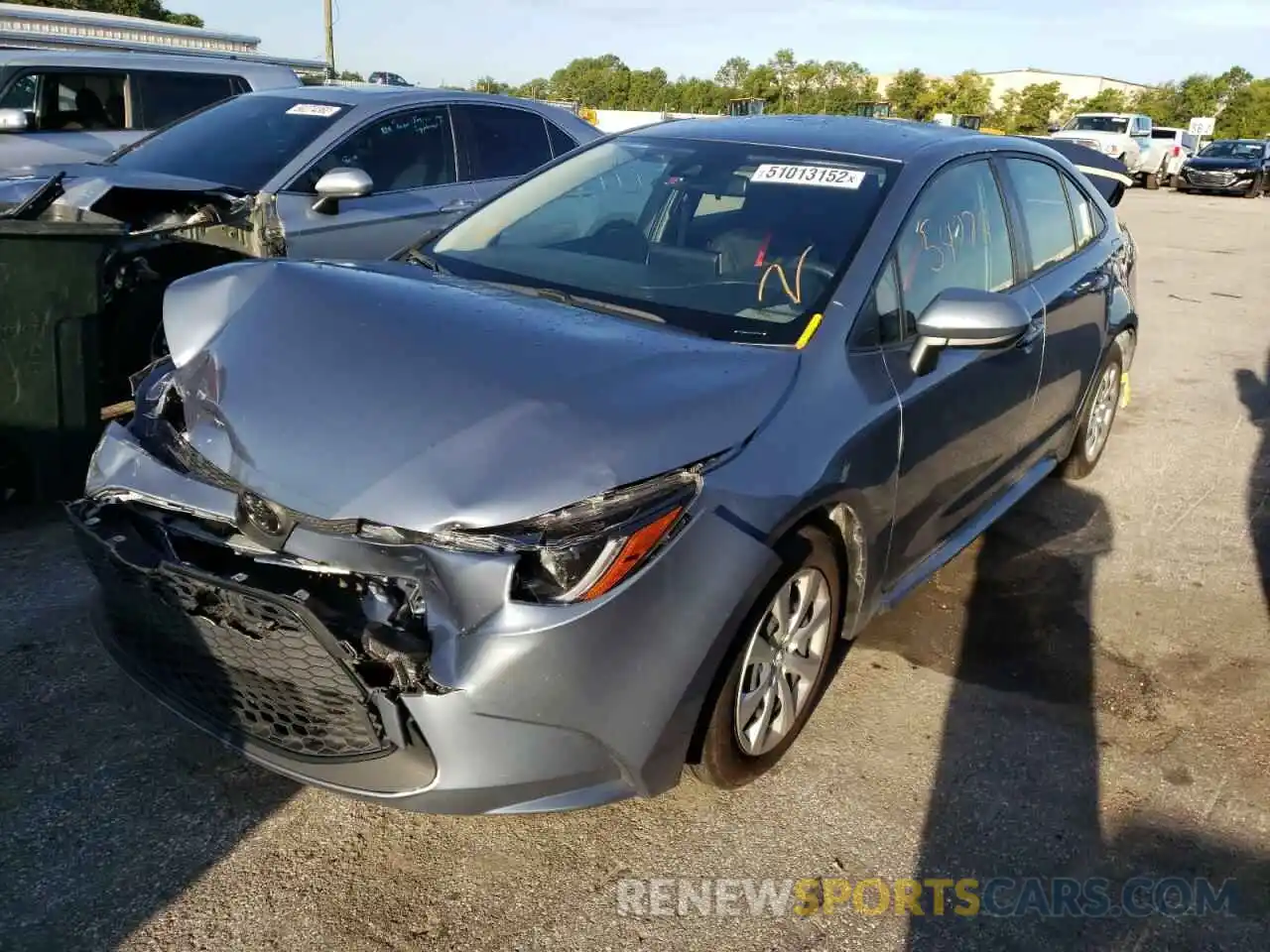 2 Photograph of a damaged car JTDEPMAEXMJ152287 TOYOTA COROLLA 2021