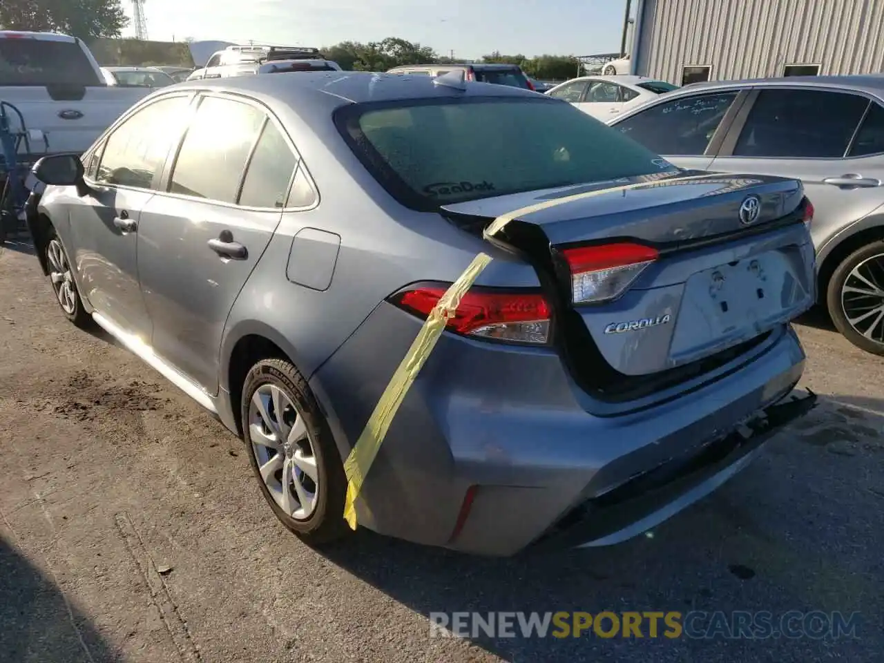 3 Photograph of a damaged car JTDEPMAEXMJ152287 TOYOTA COROLLA 2021