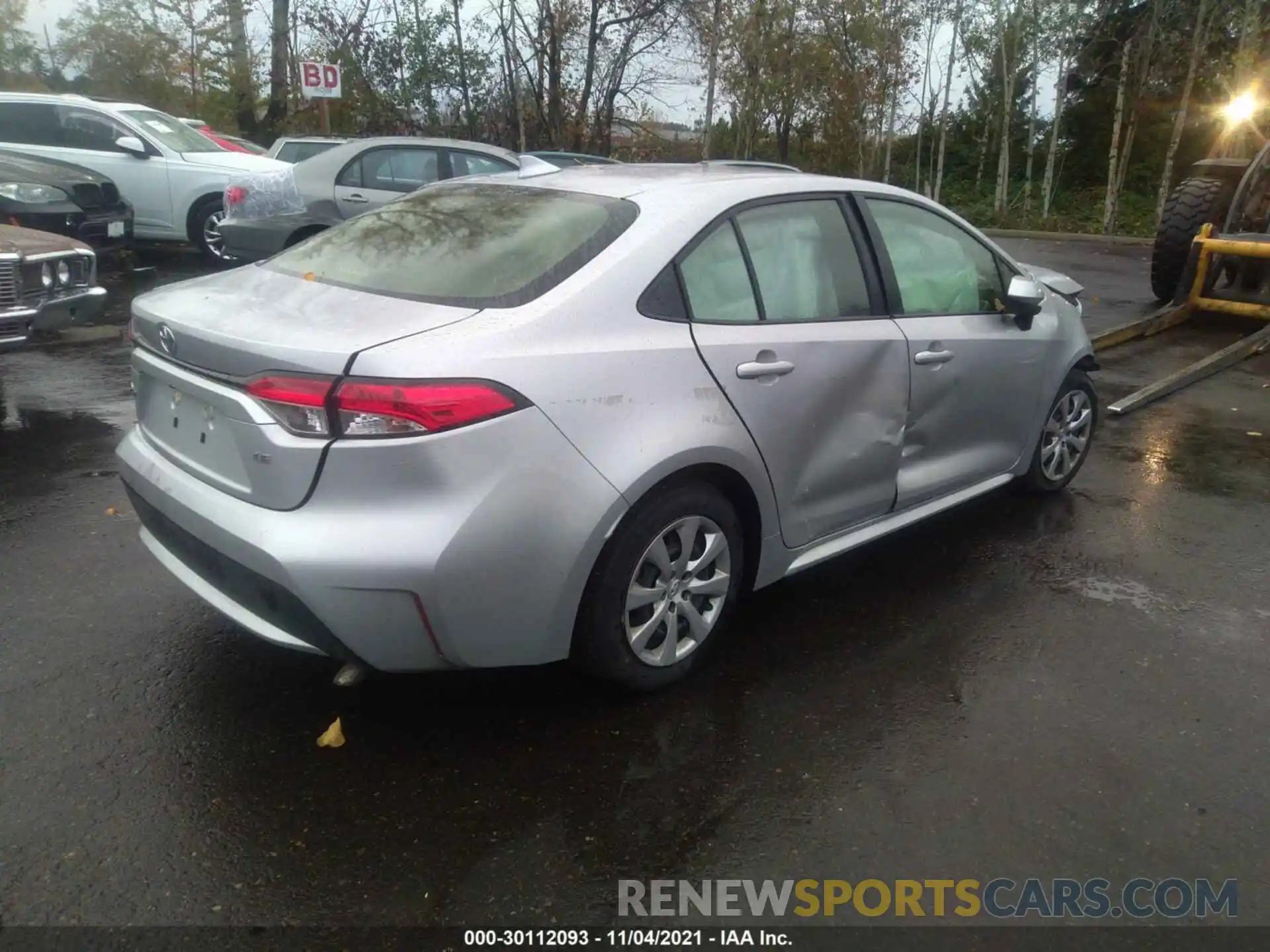 4 Photograph of a damaged car JTDEPMAEXMJ152788 TOYOTA COROLLA 2021