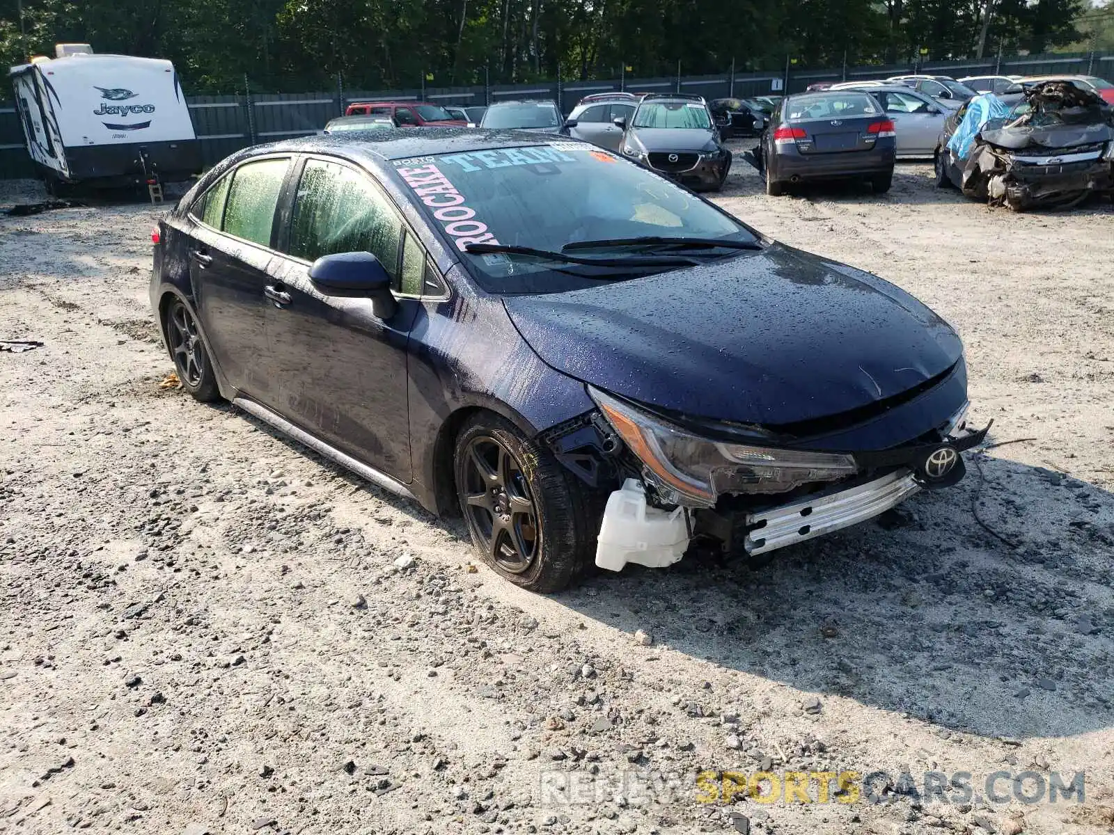 1 Photograph of a damaged car JTDEPMAEXMJ153410 TOYOTA COROLLA 2021