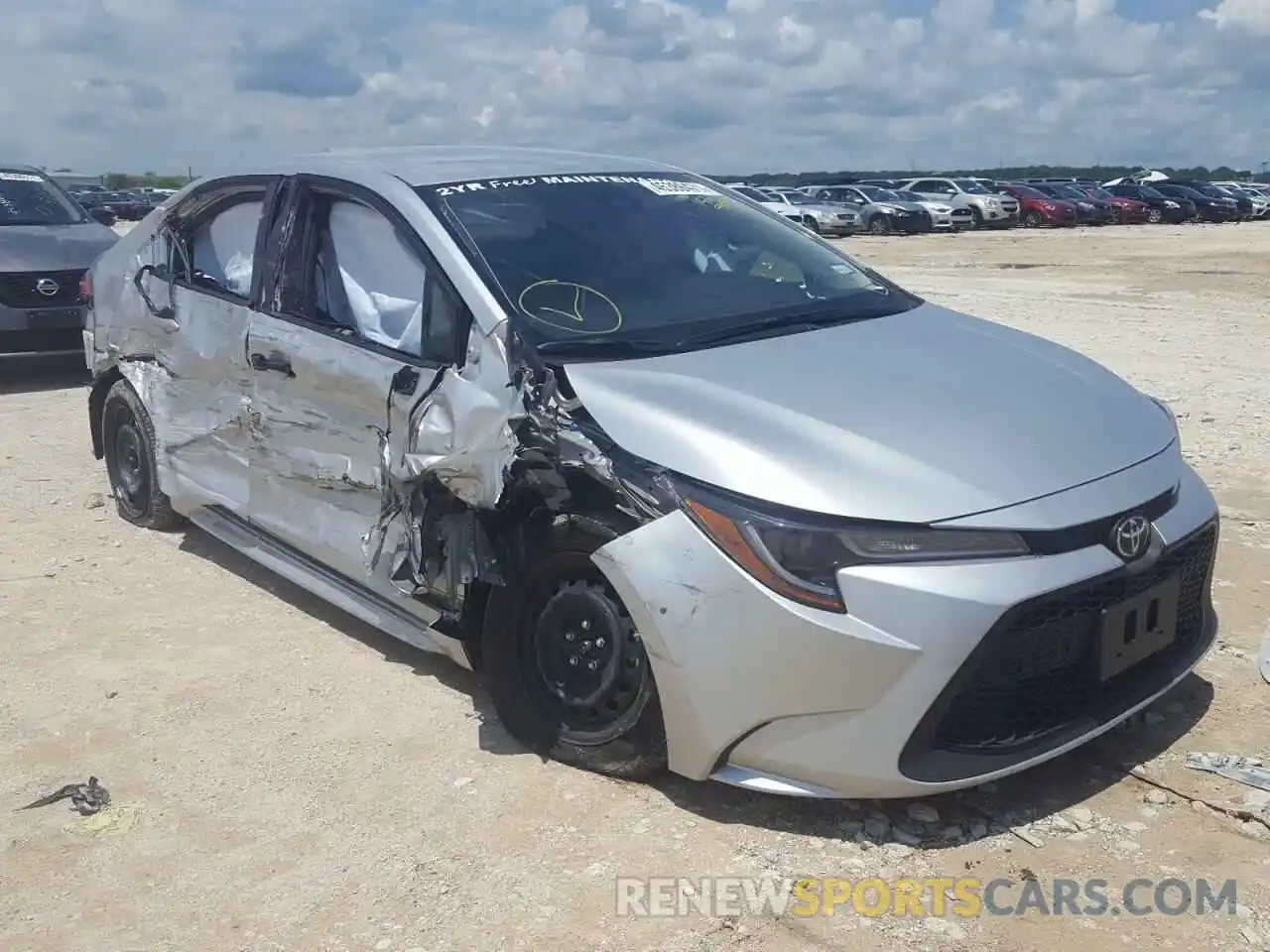 1 Photograph of a damaged car JTDEPMAEXMJ156985 TOYOTA COROLLA 2021