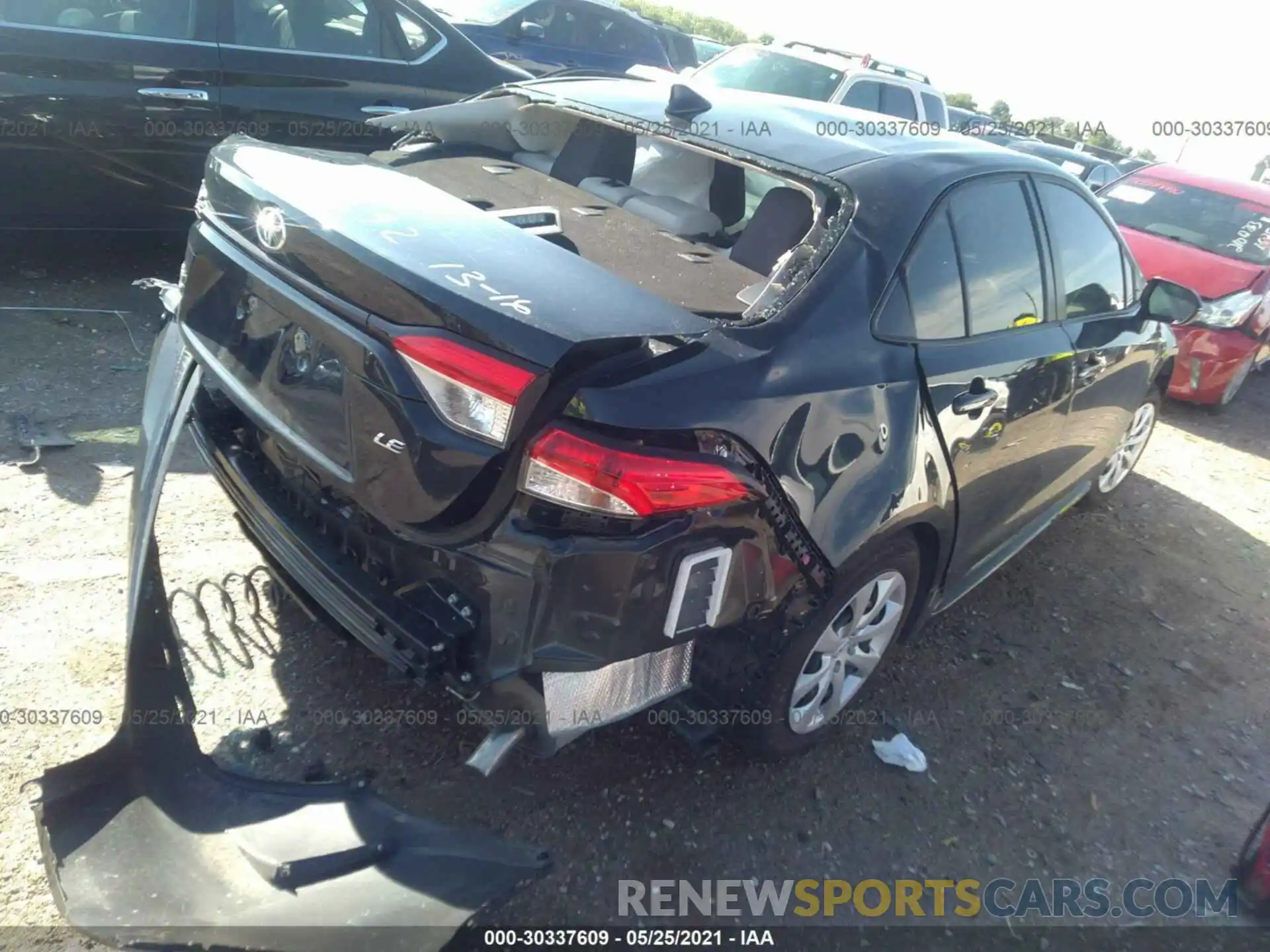 4 Photograph of a damaged car JTDEPMAEXMJ157943 TOYOTA COROLLA 2021