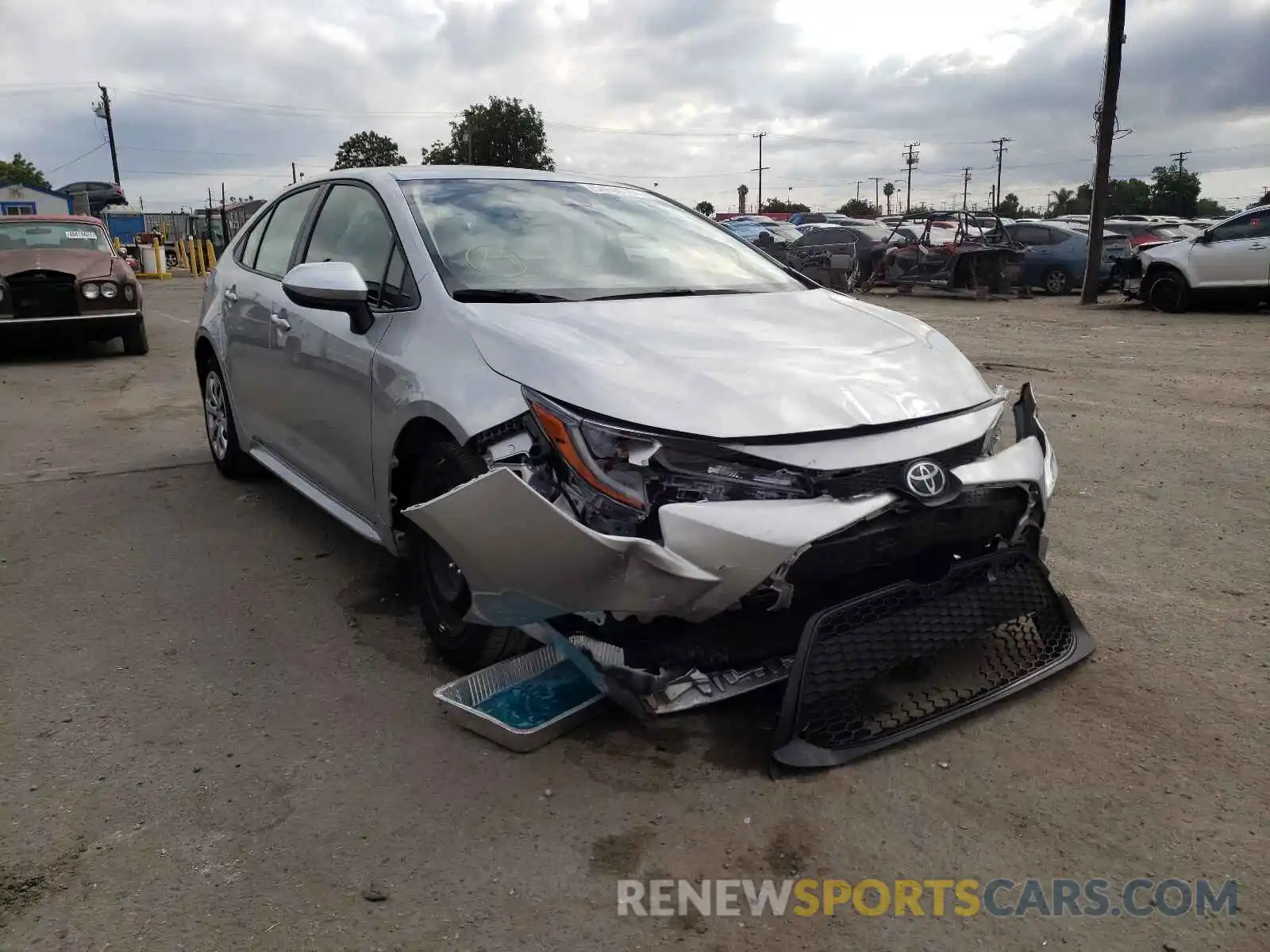 1 Photograph of a damaged car JTDEPMAEXMJ158008 TOYOTA COROLLA 2021