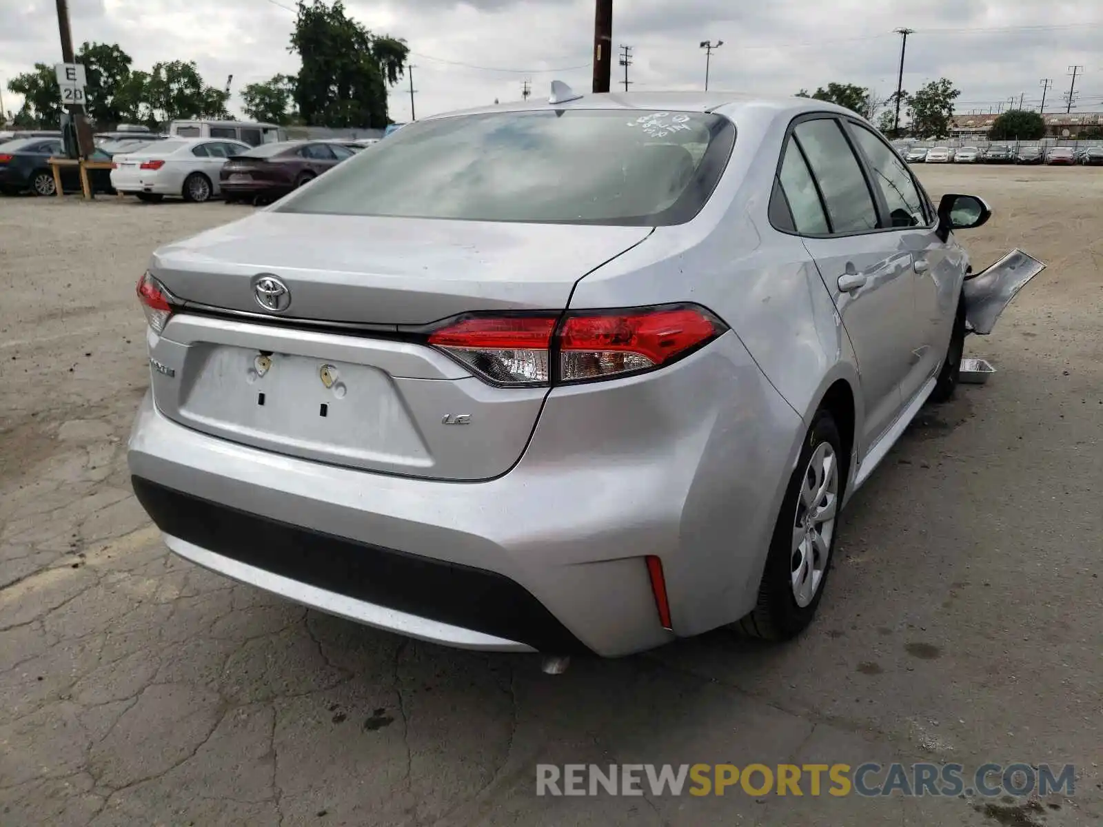 4 Photograph of a damaged car JTDEPMAEXMJ158008 TOYOTA COROLLA 2021