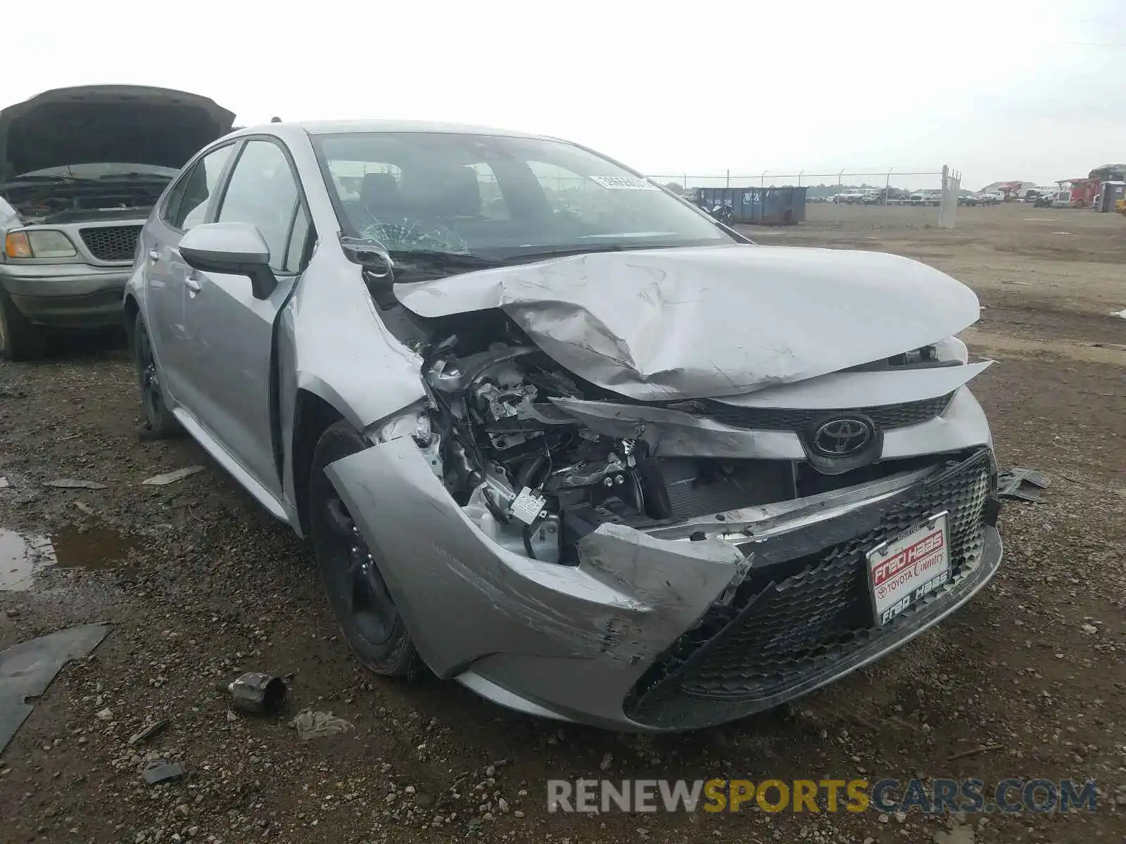 1 Photograph of a damaged car JTDEPMAEXMJ158025 TOYOTA COROLLA 2021