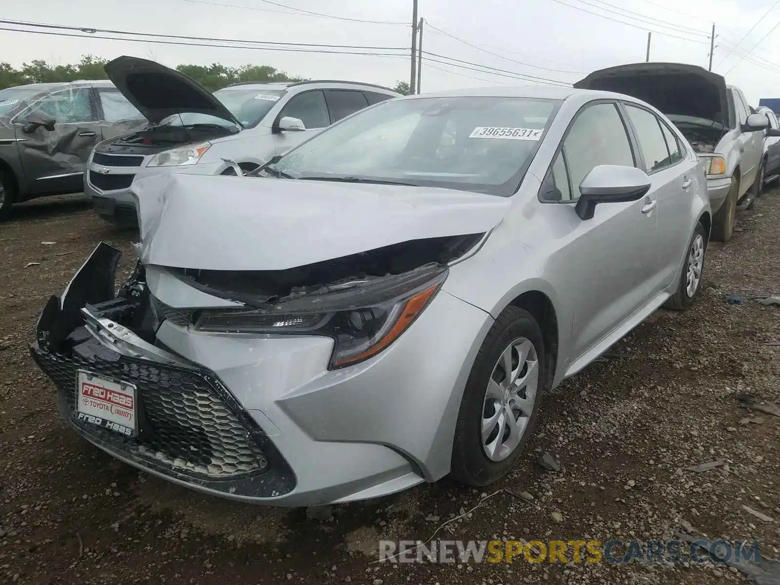 2 Photograph of a damaged car JTDEPMAEXMJ158025 TOYOTA COROLLA 2021