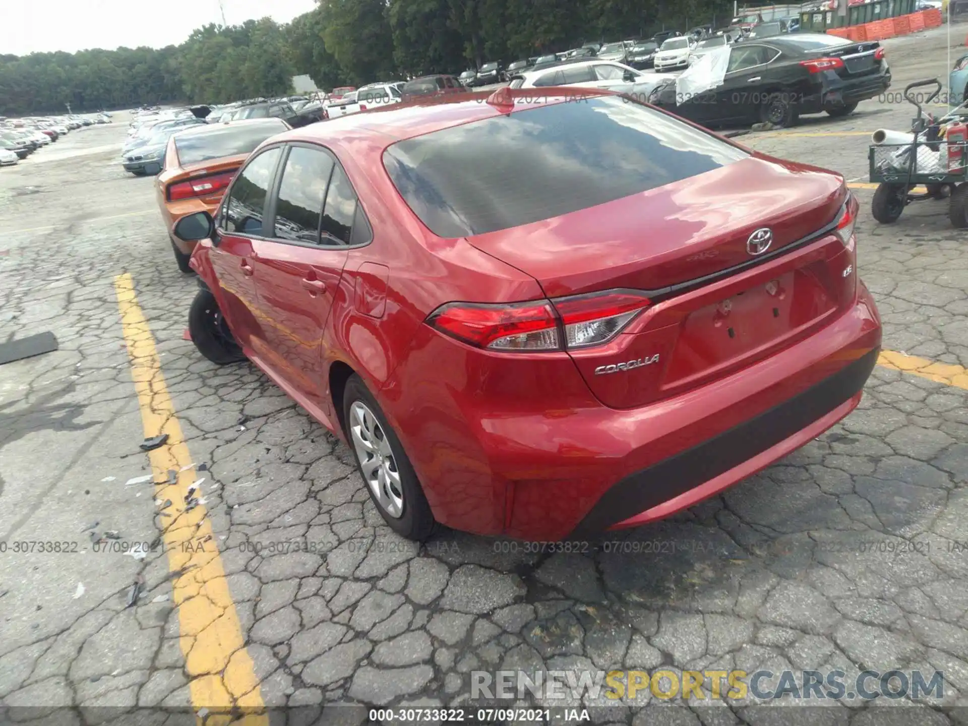 3 Photograph of a damaged car JTDEPMAEXMJ159708 TOYOTA COROLLA 2021