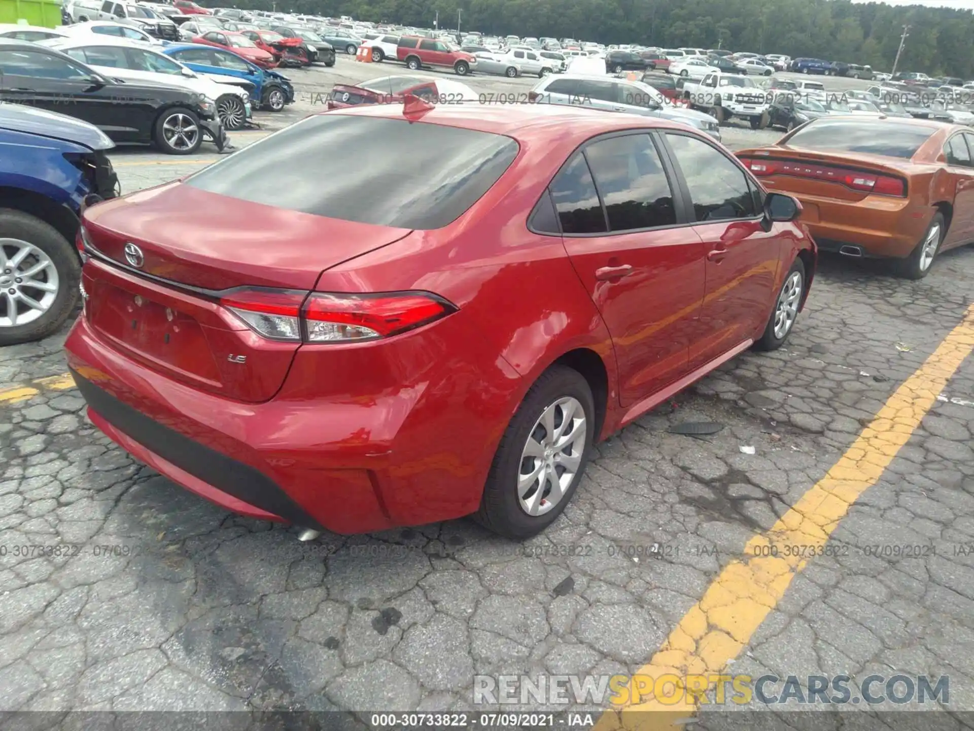 4 Photograph of a damaged car JTDEPMAEXMJ159708 TOYOTA COROLLA 2021