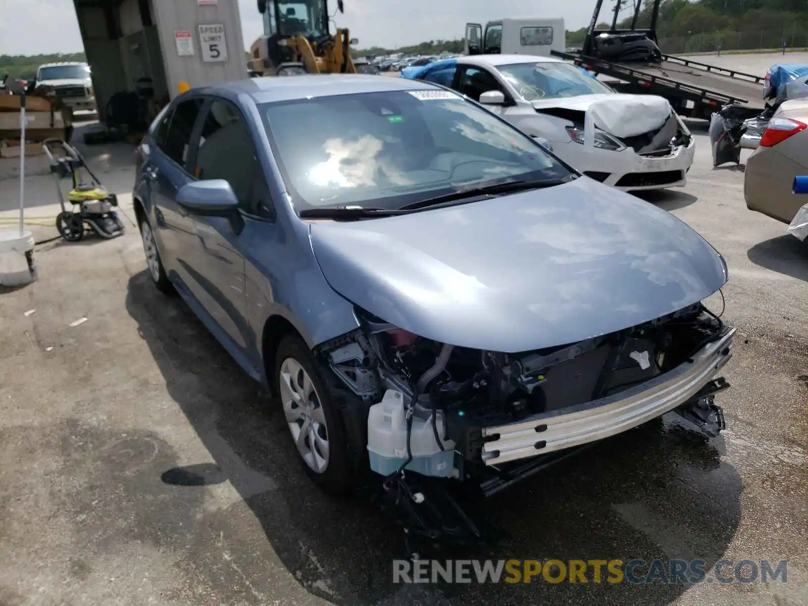 1 Photograph of a damaged car JTDEPMAEXMJ160485 TOYOTA COROLLA 2021