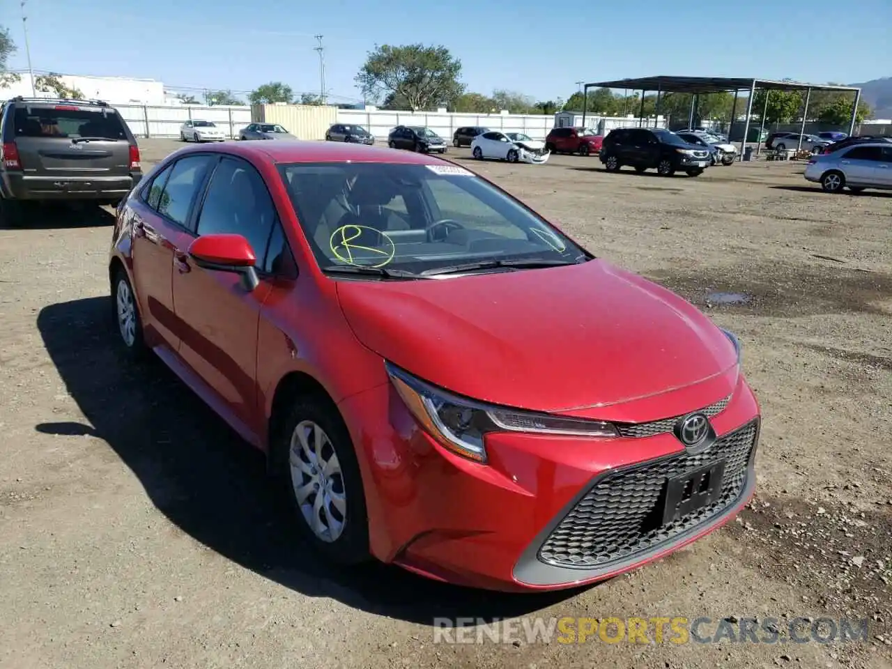 1 Photograph of a damaged car JTDEPMAEXMJ160583 TOYOTA COROLLA 2021