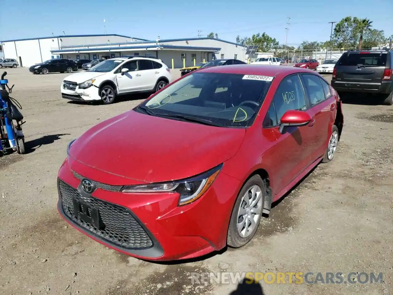 2 Photograph of a damaged car JTDEPMAEXMJ160583 TOYOTA COROLLA 2021