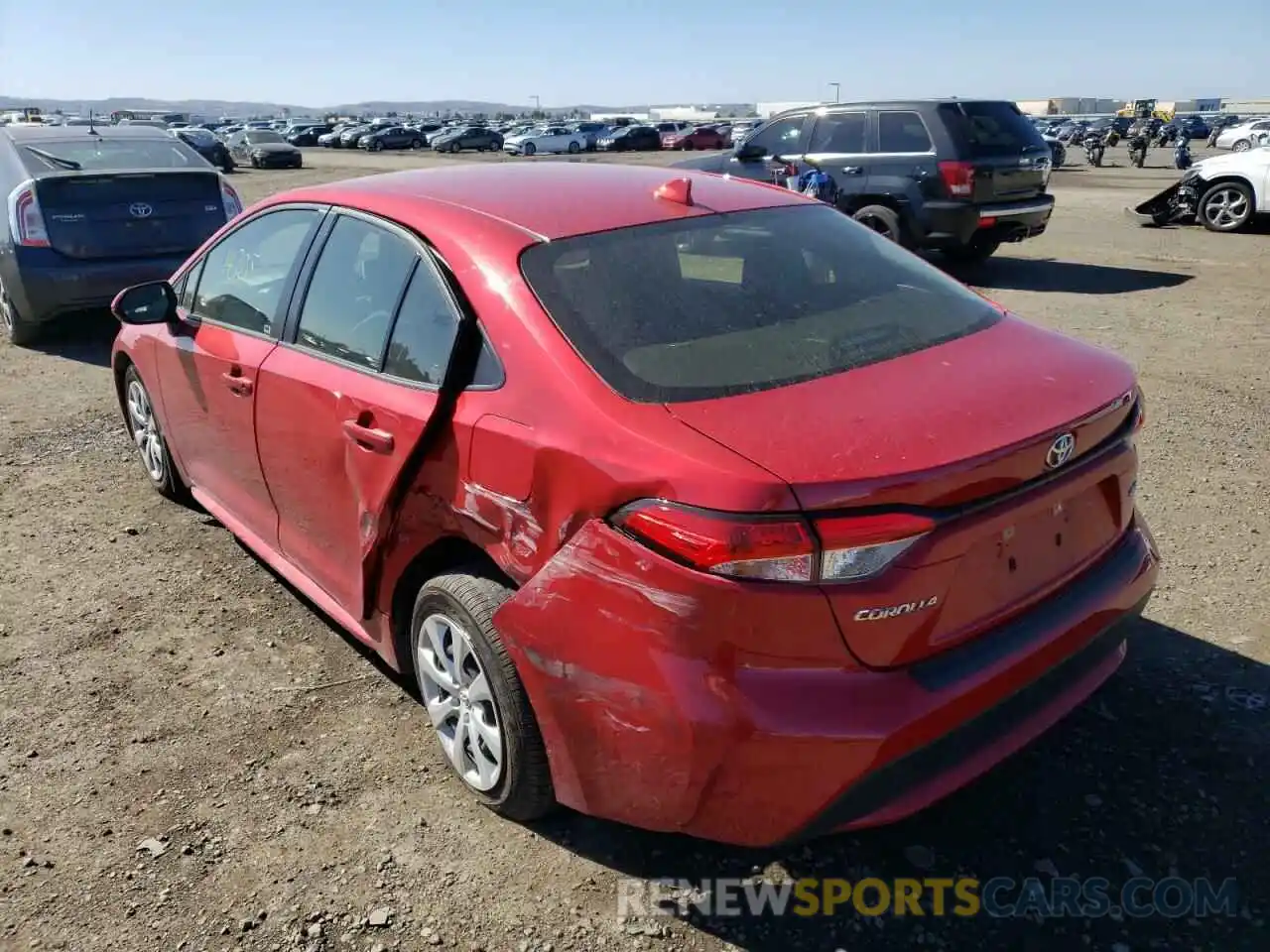 3 Photograph of a damaged car JTDEPMAEXMJ160583 TOYOTA COROLLA 2021