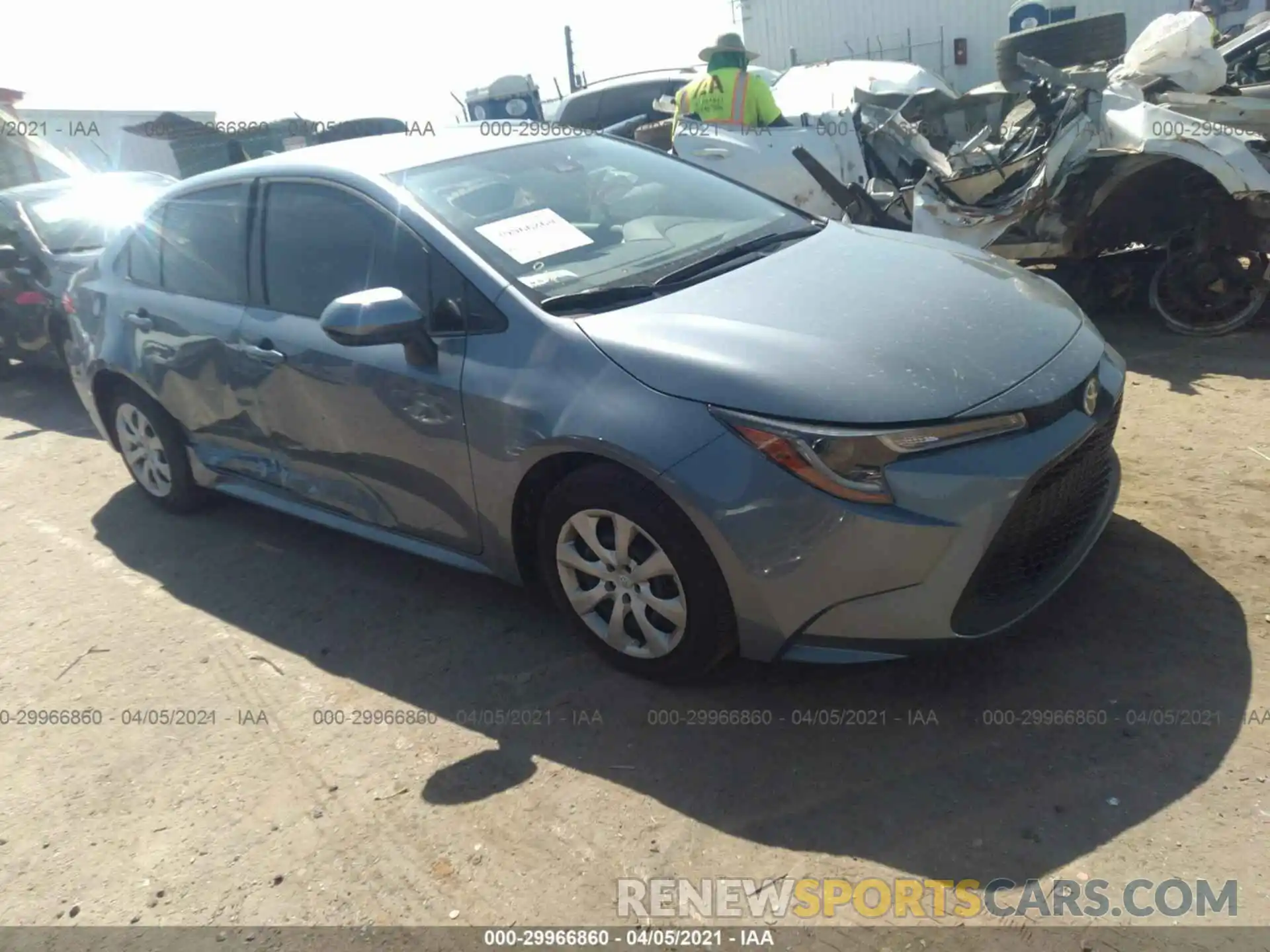 1 Photograph of a damaged car JTDEPMAEXMJ161426 TOYOTA COROLLA 2021