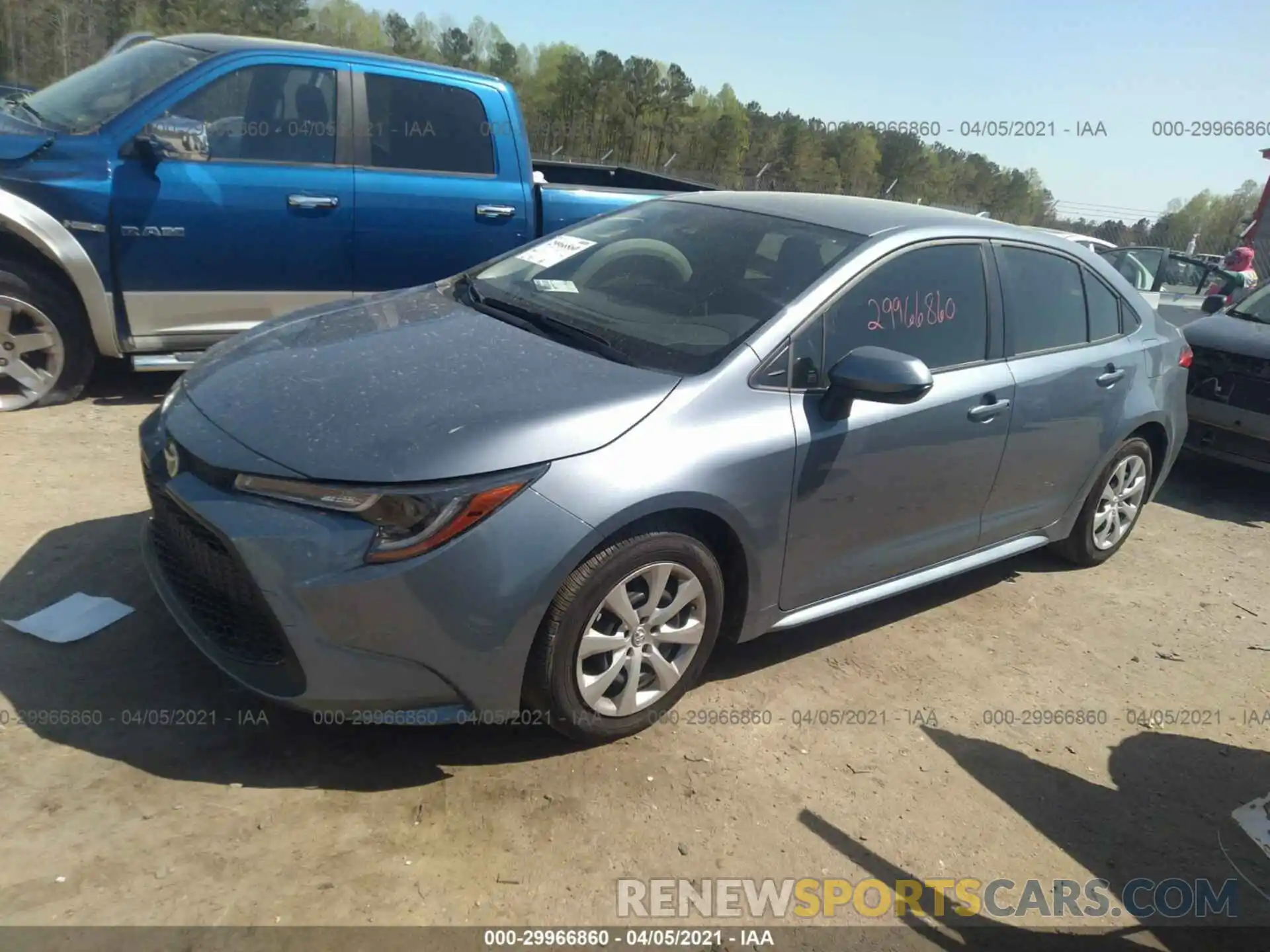 2 Photograph of a damaged car JTDEPMAEXMJ161426 TOYOTA COROLLA 2021