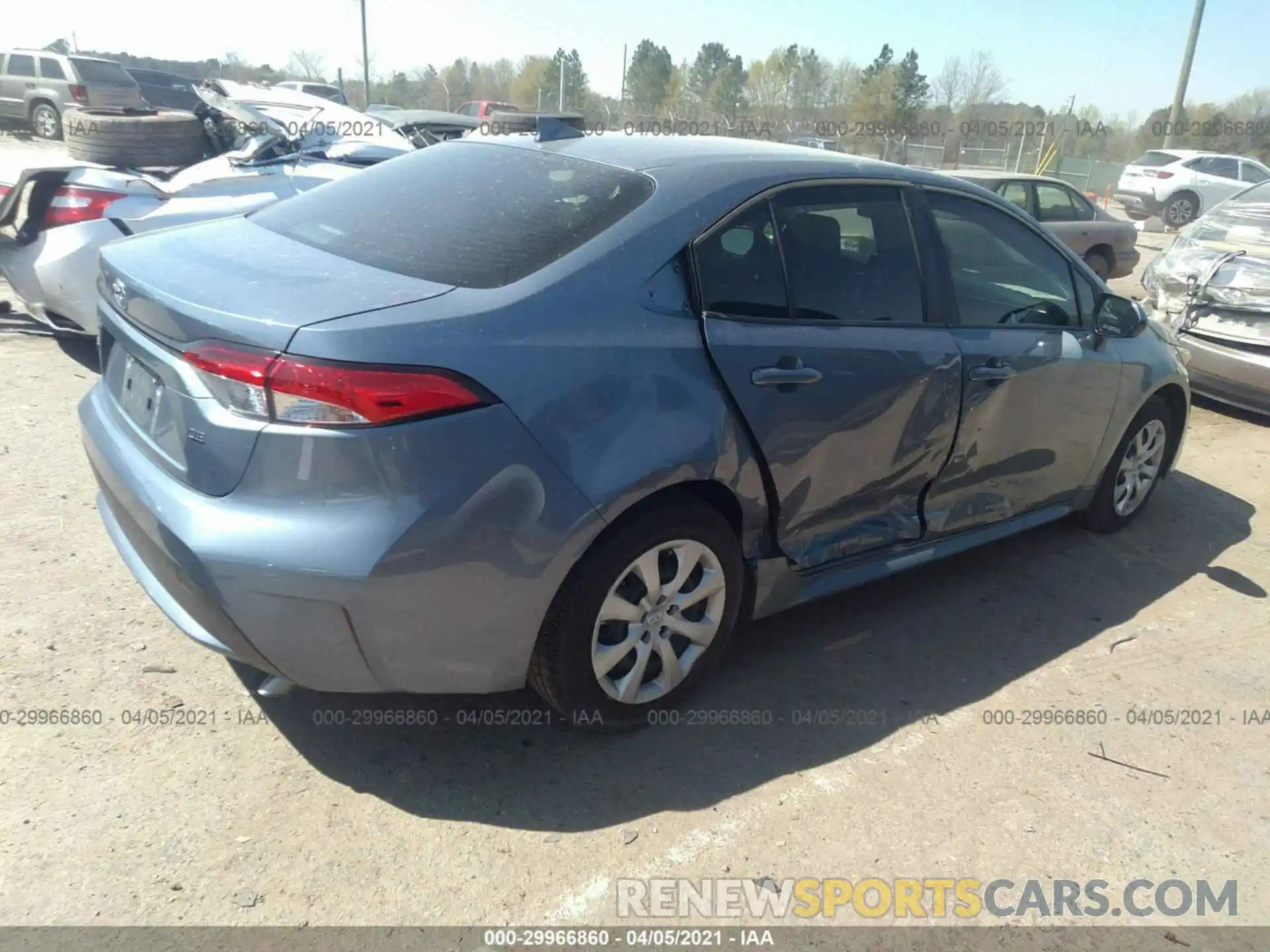 4 Photograph of a damaged car JTDEPMAEXMJ161426 TOYOTA COROLLA 2021