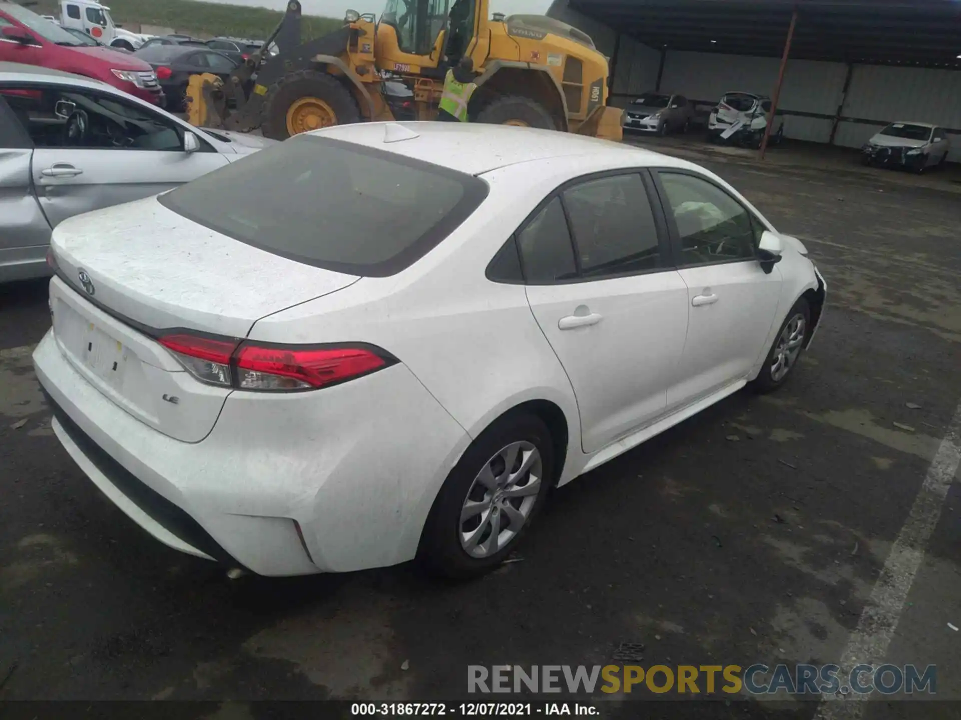 4 Photograph of a damaged car JTDEPMAEXMJ161765 TOYOTA COROLLA 2021