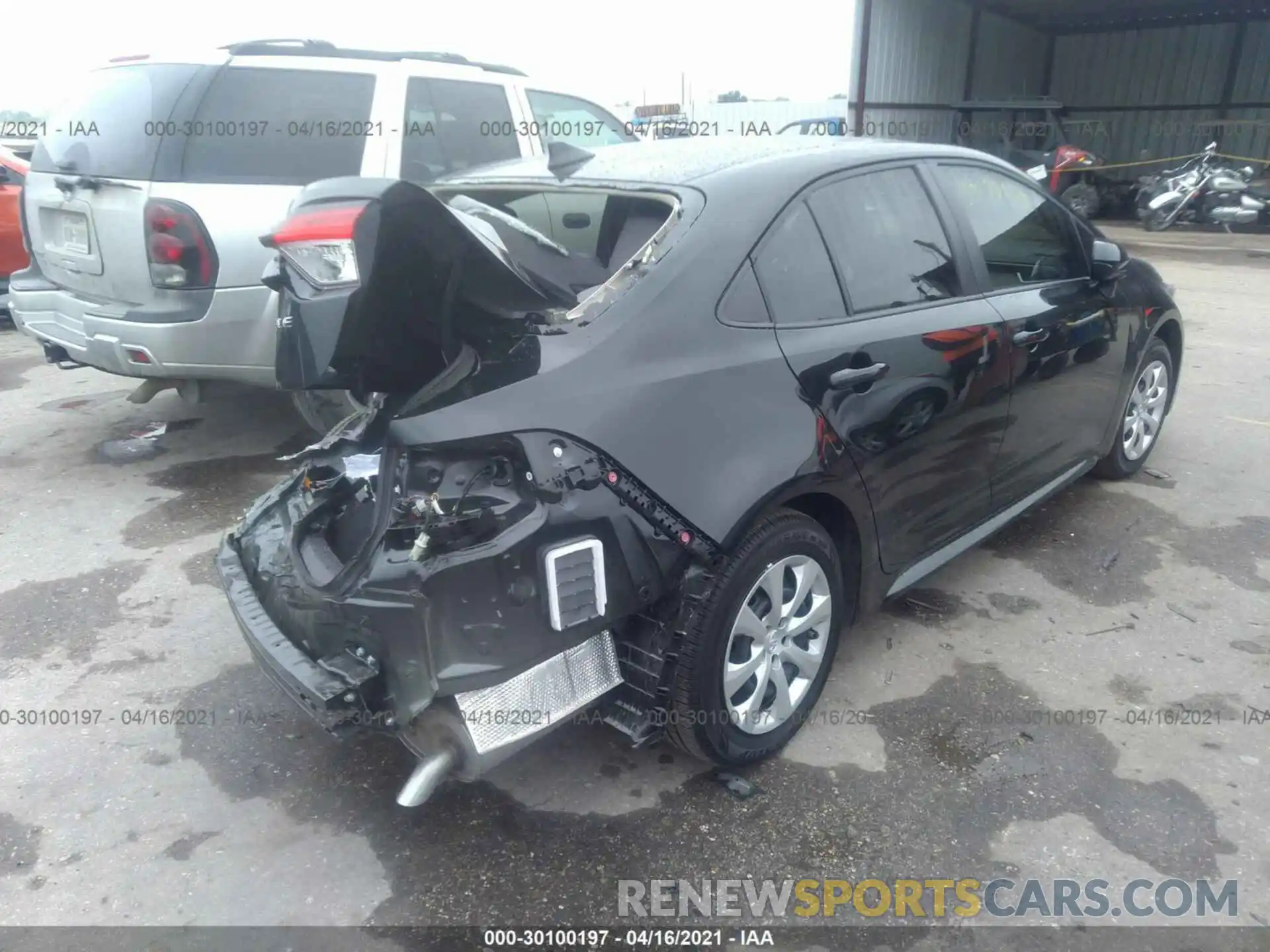 4 Photograph of a damaged car JTDEPMAEXMJ163614 TOYOTA COROLLA 2021