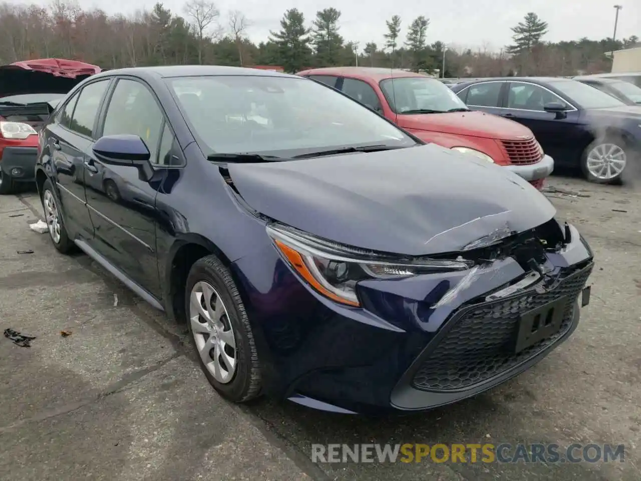 1 Photograph of a damaged car JTDEPMAEXMJ163824 TOYOTA COROLLA 2021