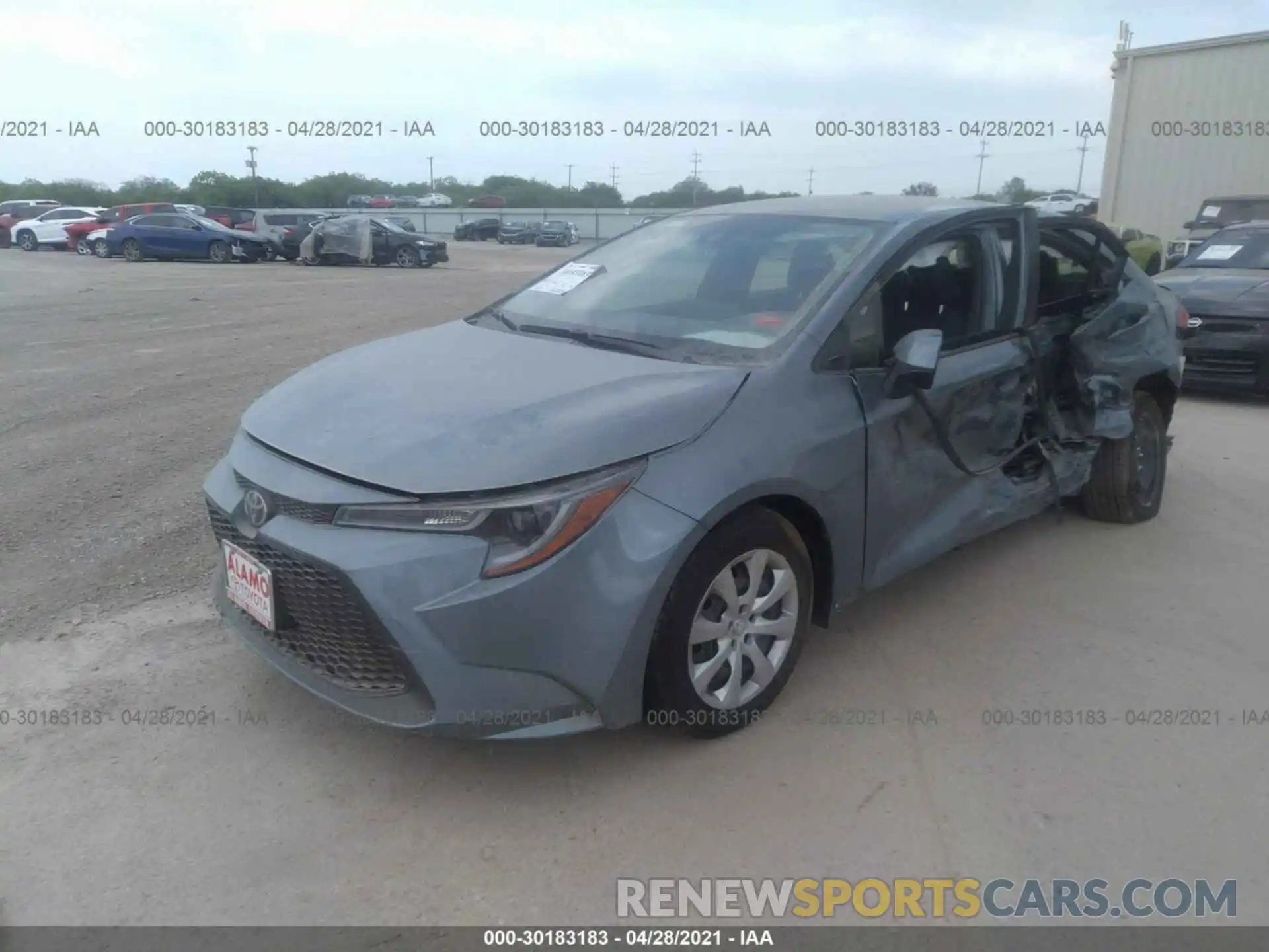 2 Photograph of a damaged car JTDEPMAEXMJ163841 TOYOTA COROLLA 2021