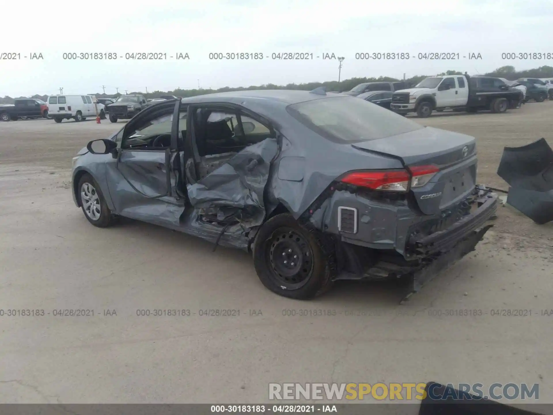 3 Photograph of a damaged car JTDEPMAEXMJ163841 TOYOTA COROLLA 2021