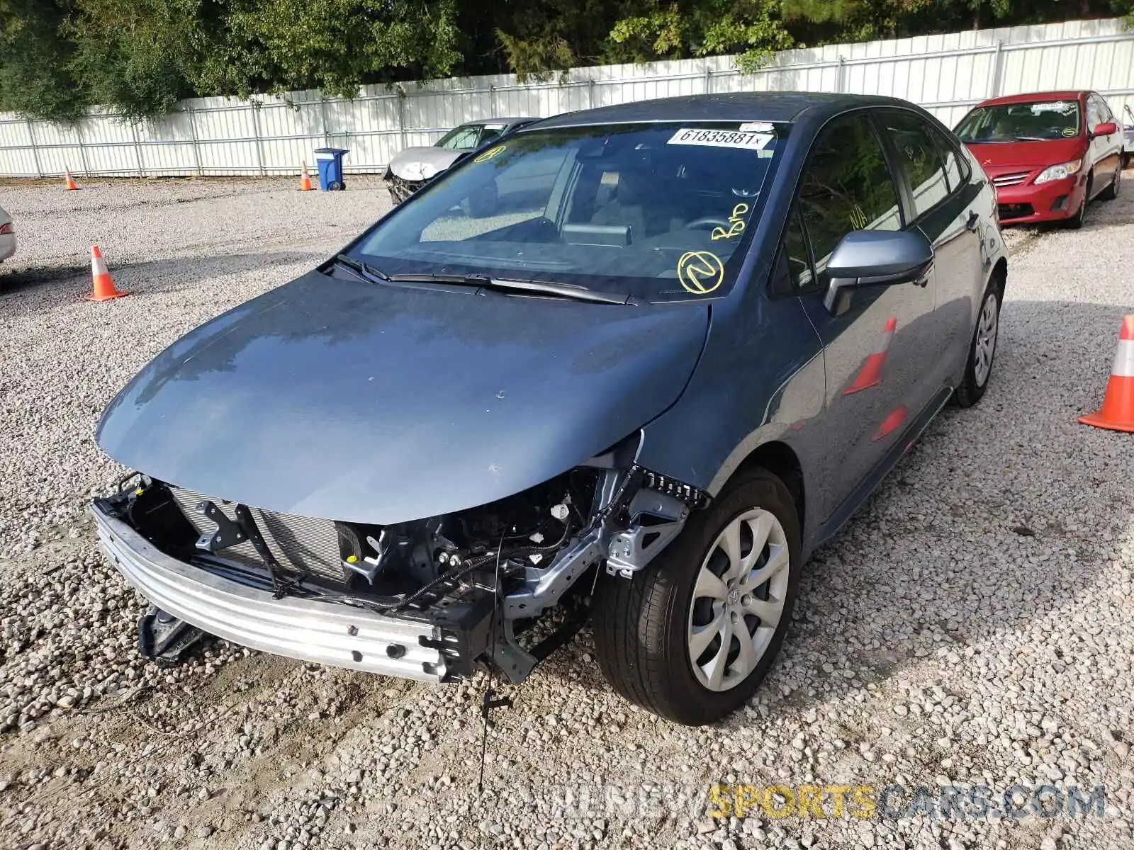 2 Photograph of a damaged car JTDEPMAEXMJ164469 TOYOTA COROLLA 2021