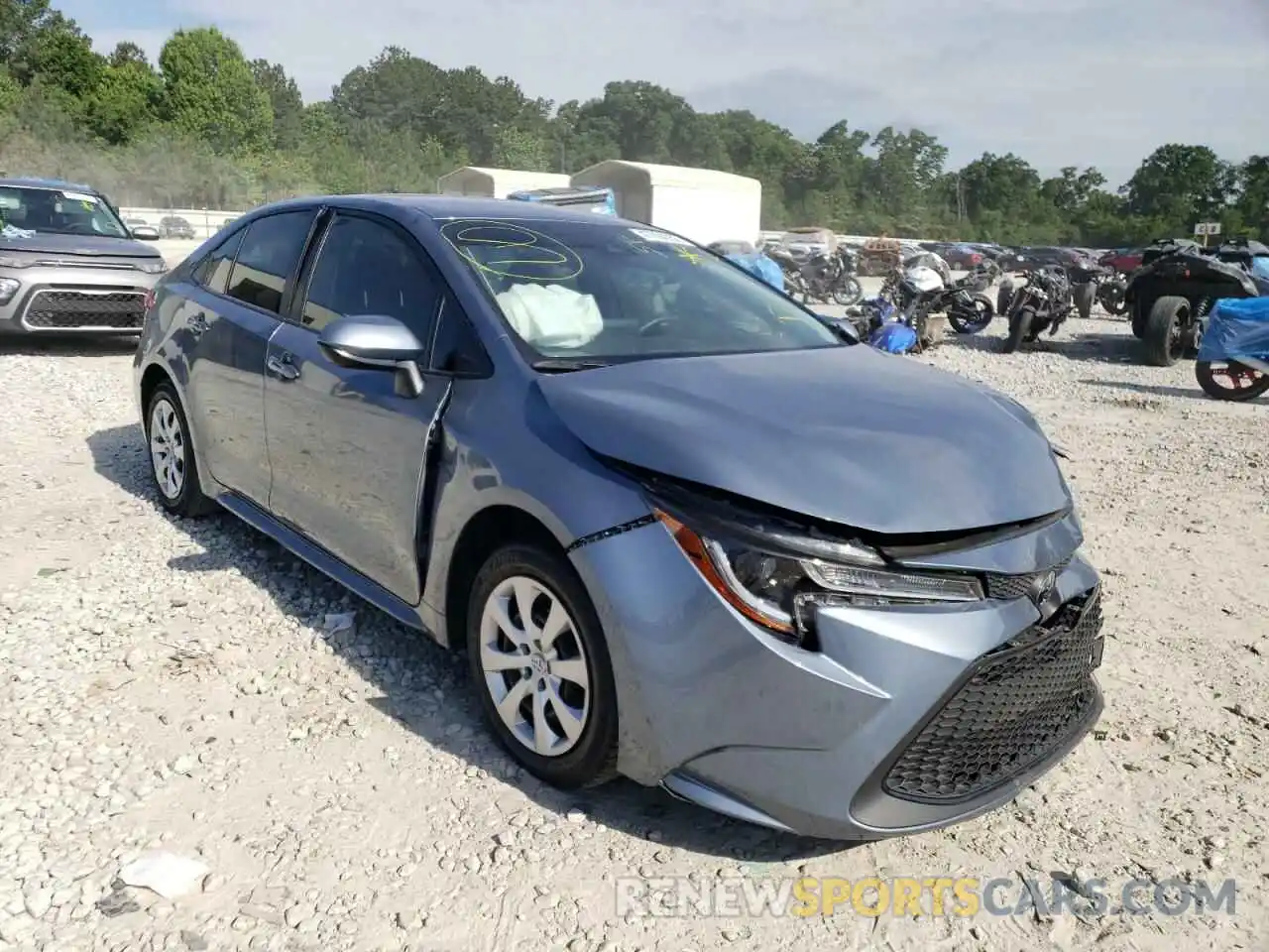 1 Photograph of a damaged car JTDEPMAEXMJ166108 TOYOTA COROLLA 2021