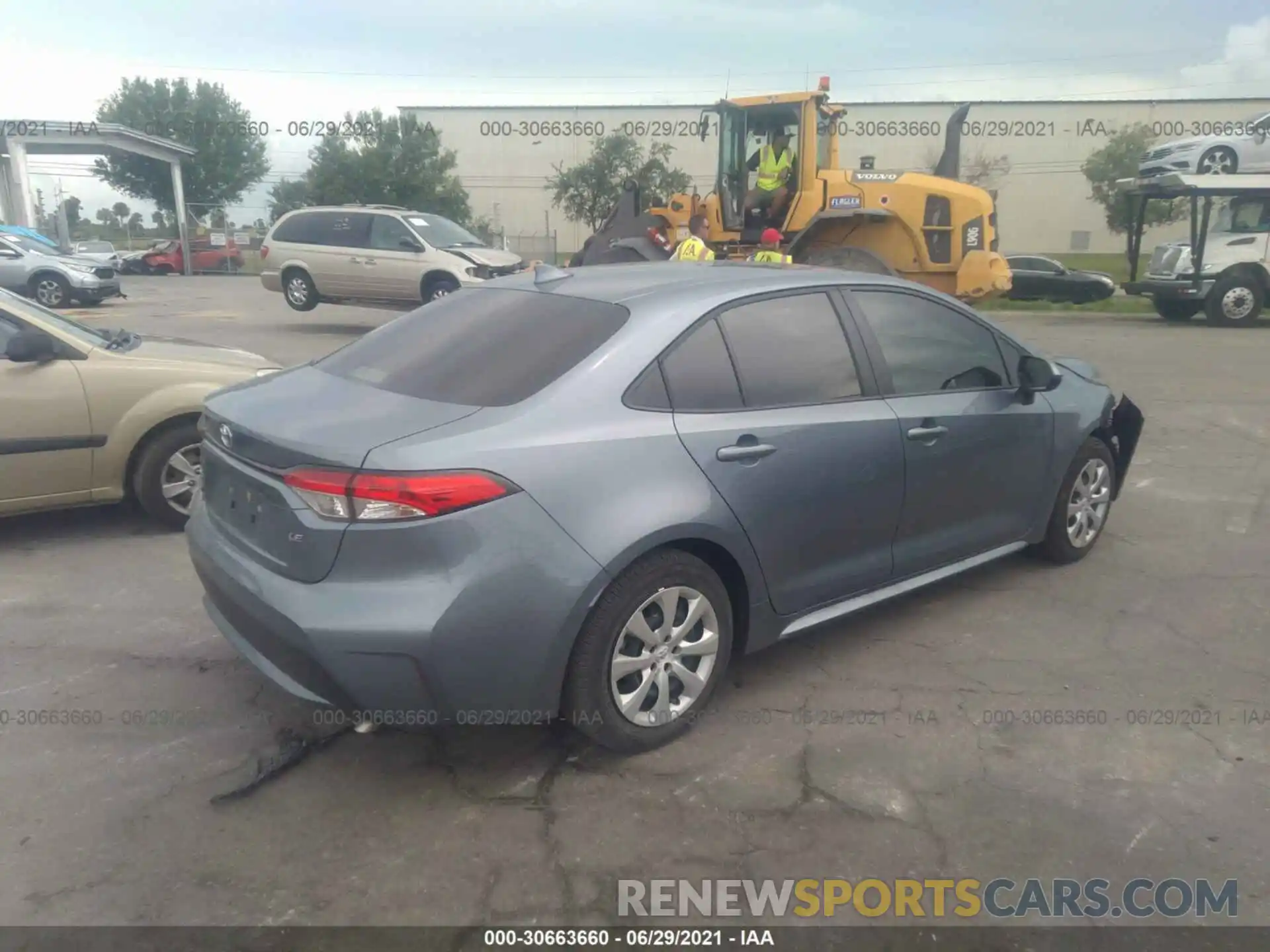 4 Photograph of a damaged car JTDEPMAEXMJ166187 TOYOTA COROLLA 2021