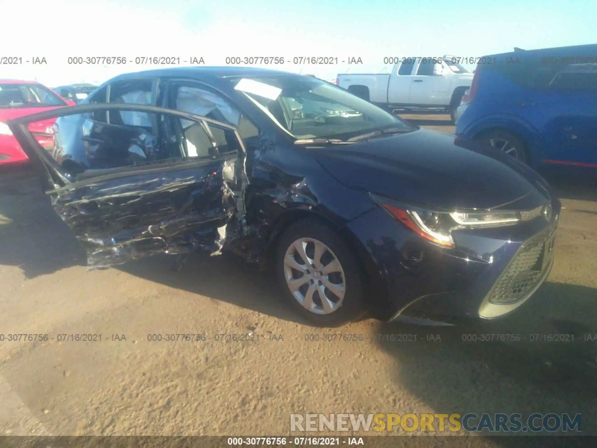 1 Photograph of a damaged car JTDEPMAEXMJ166223 TOYOTA COROLLA 2021