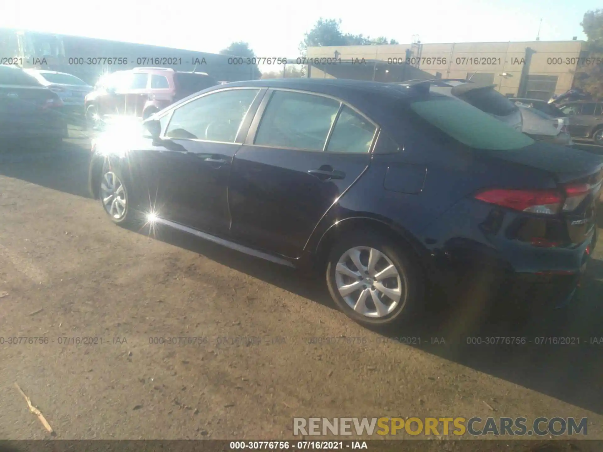 3 Photograph of a damaged car JTDEPMAEXMJ166223 TOYOTA COROLLA 2021