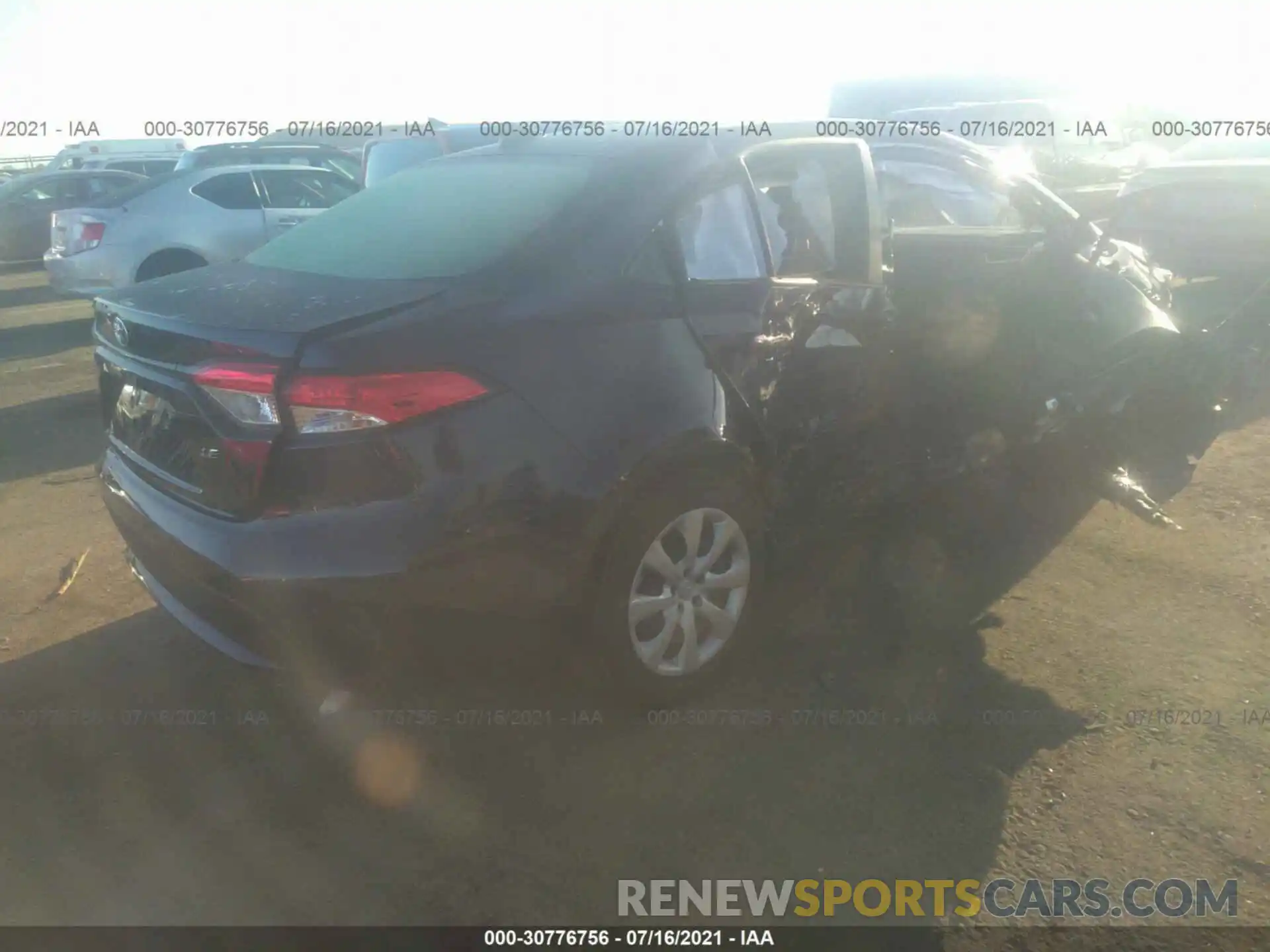 4 Photograph of a damaged car JTDEPMAEXMJ166223 TOYOTA COROLLA 2021