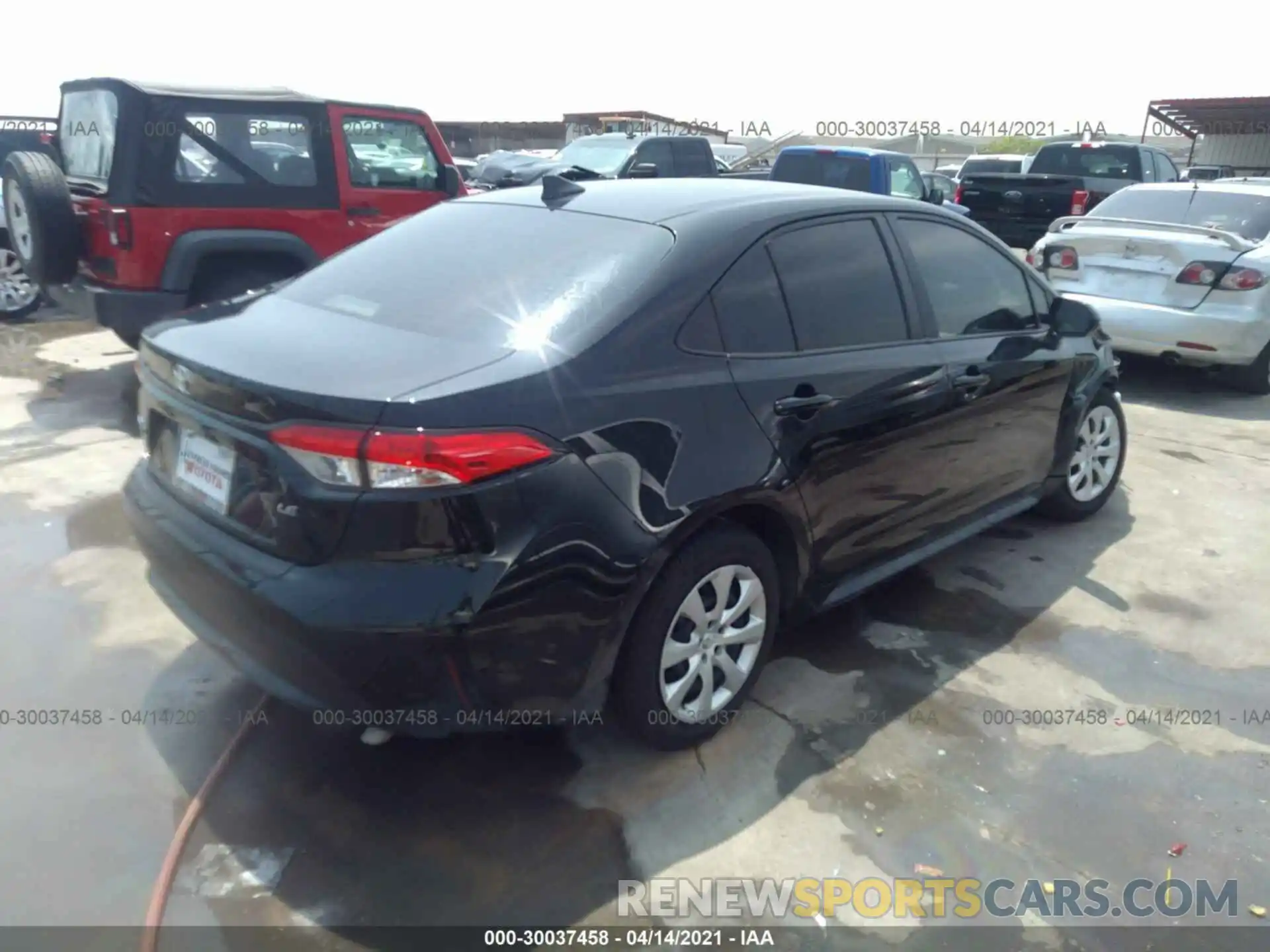 4 Photograph of a damaged car JTDEPMAEXMJ166268 TOYOTA COROLLA 2021