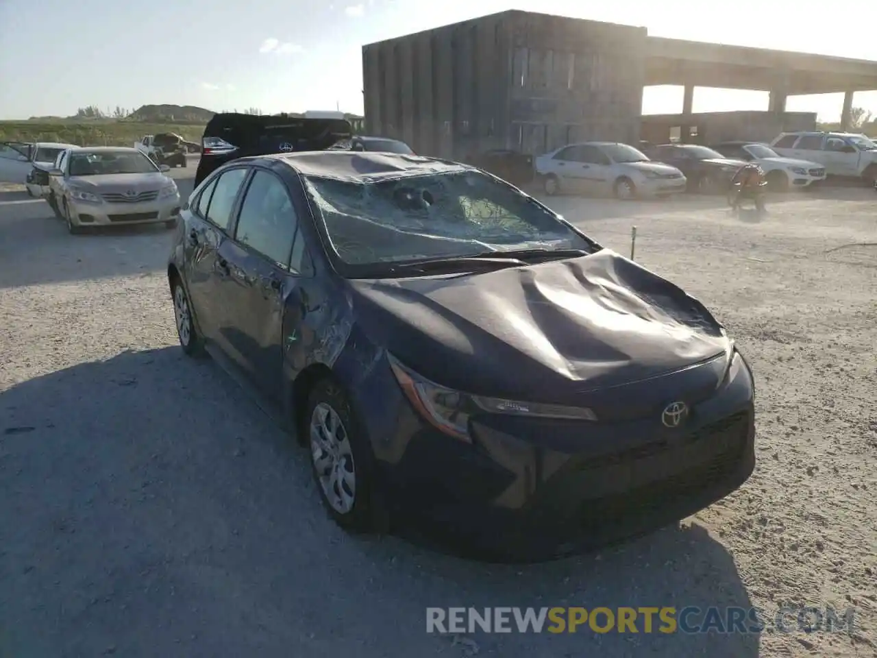 1 Photograph of a damaged car JTDEPMAEXMJ168036 TOYOTA COROLLA 2021