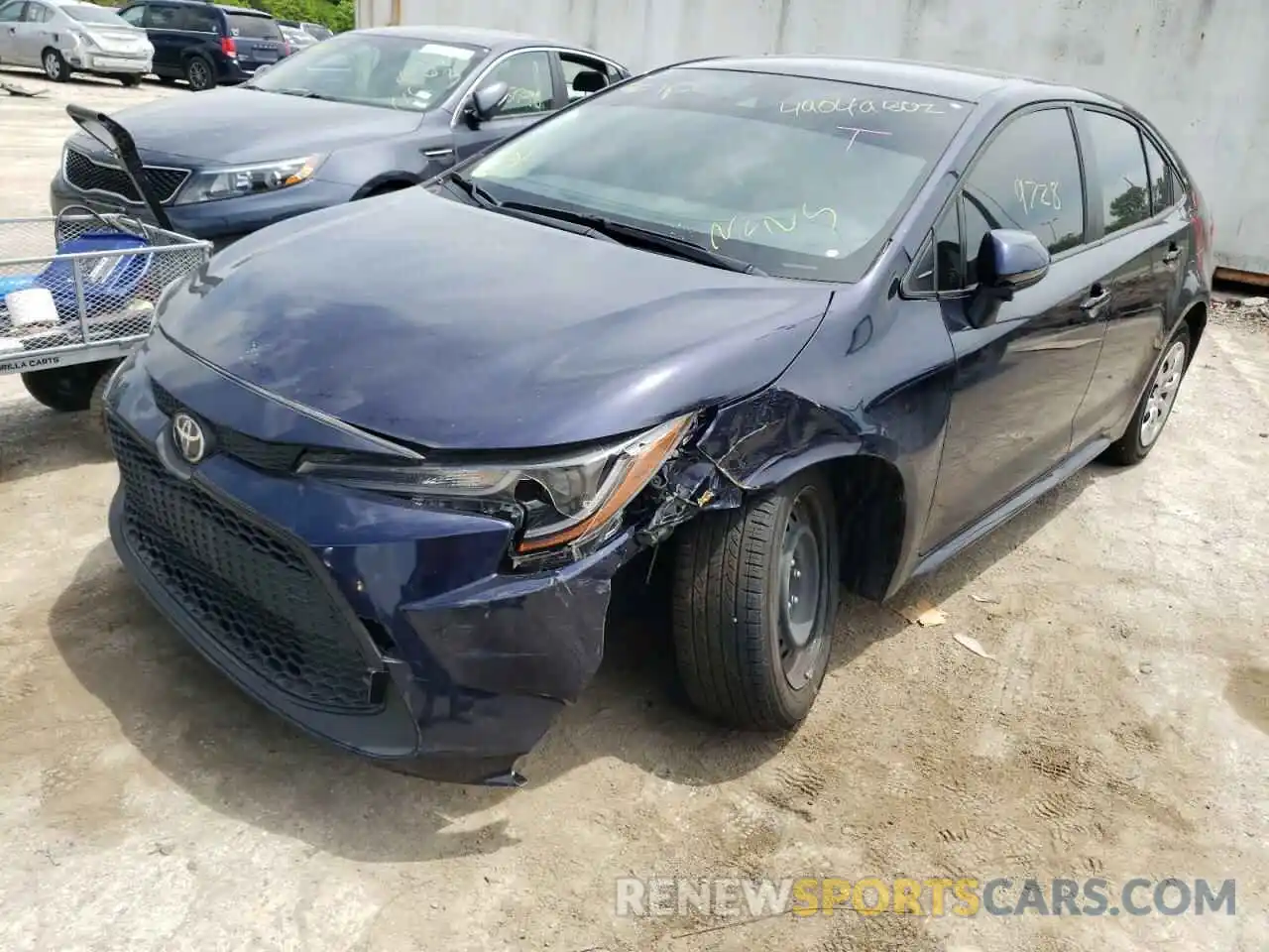 2 Photograph of a damaged car JTDEPMAEXMJ168425 TOYOTA COROLLA 2021