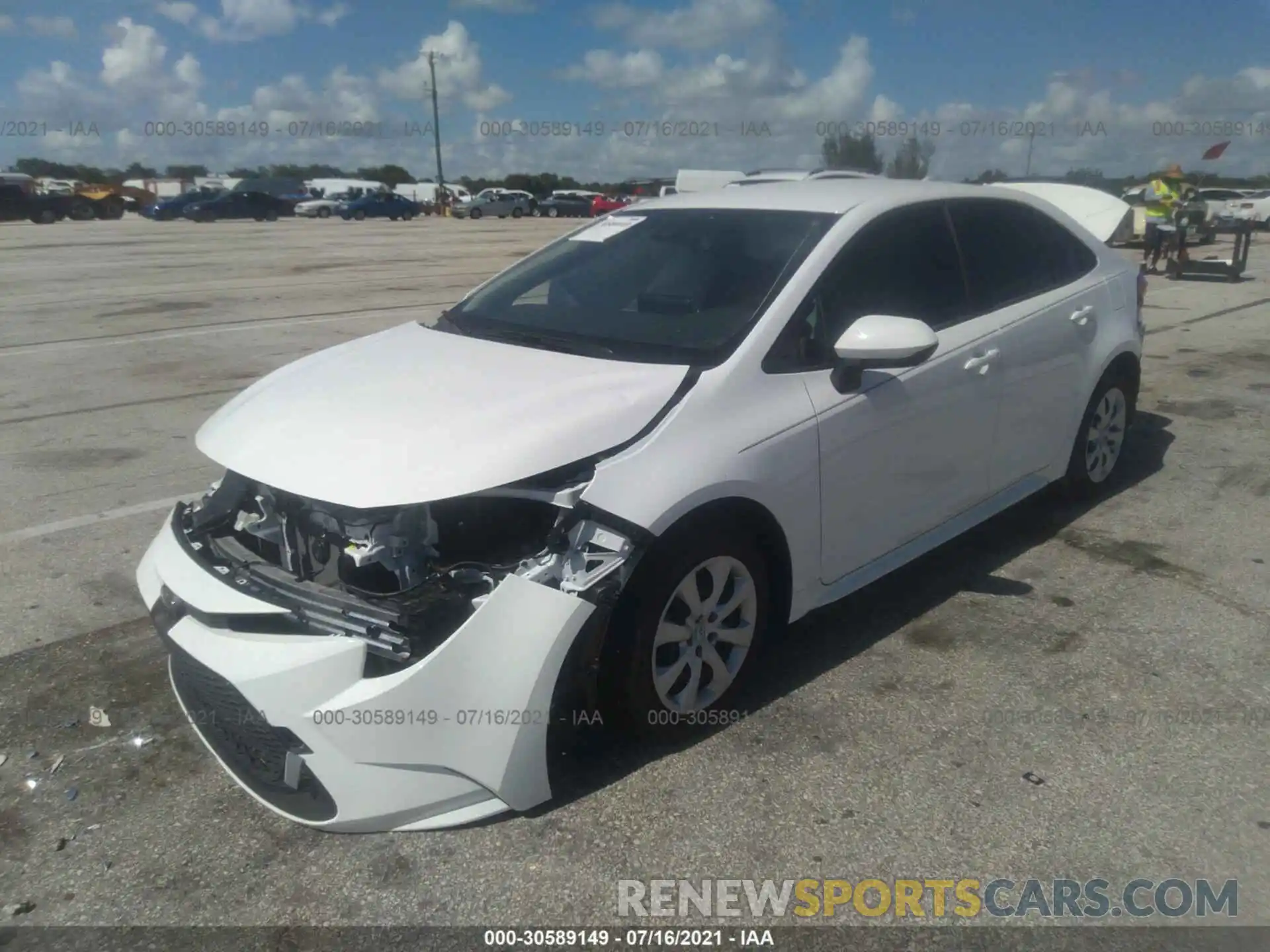 2 Photograph of a damaged car JTDEPMAEXMJ170126 TOYOTA COROLLA 2021