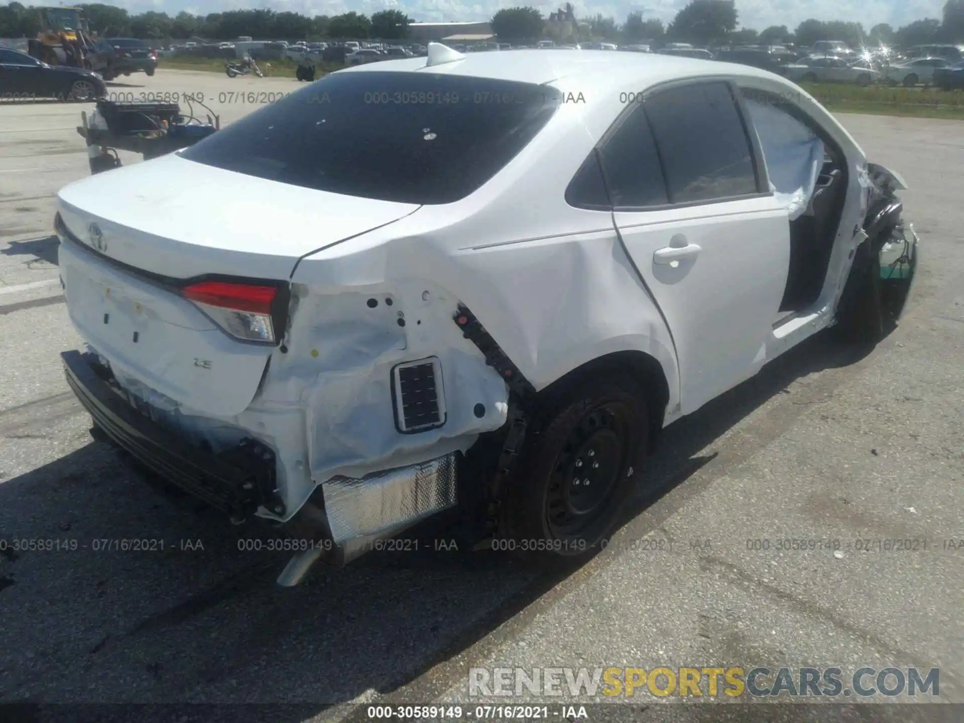 4 Photograph of a damaged car JTDEPMAEXMJ170126 TOYOTA COROLLA 2021