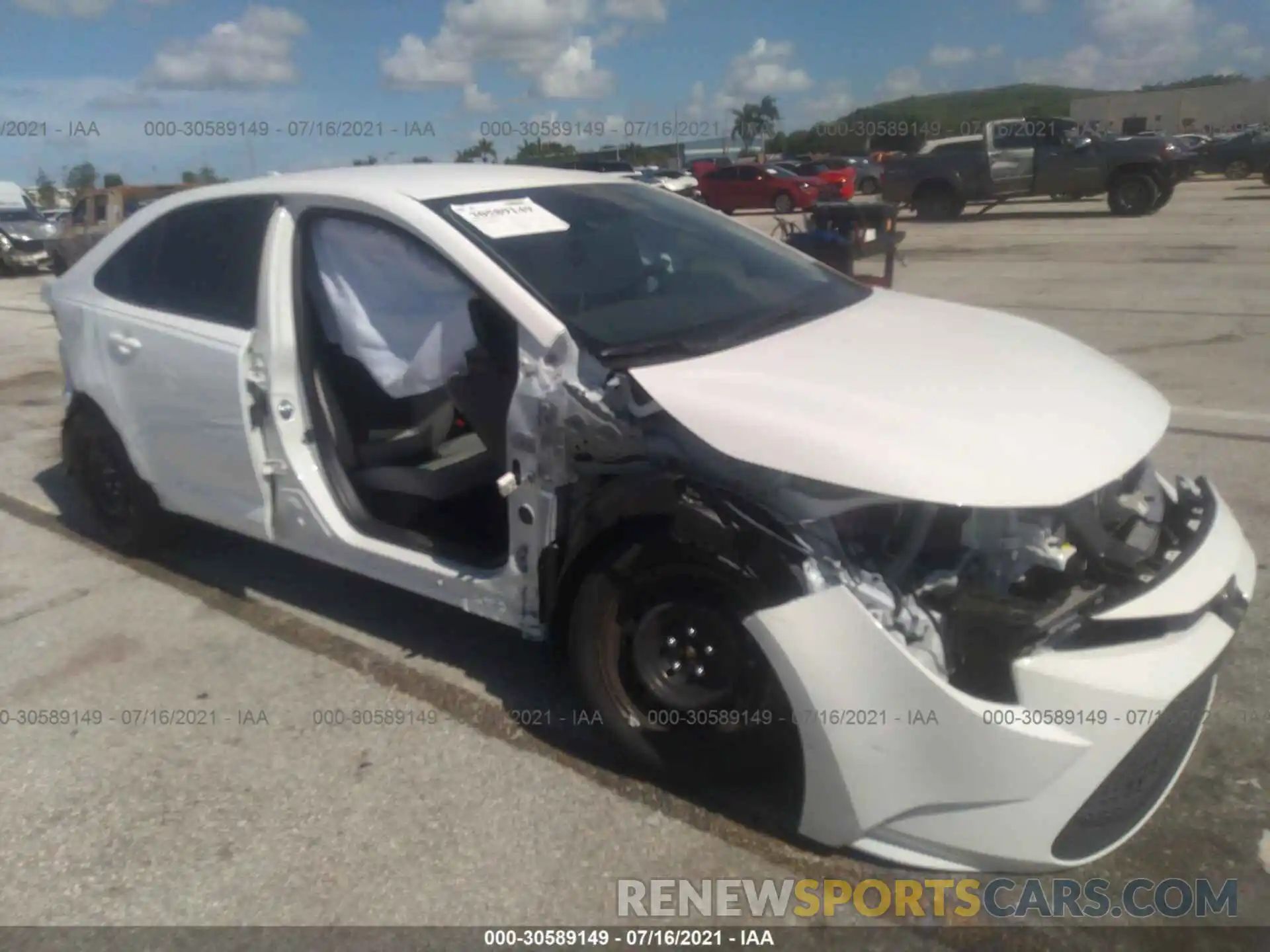 6 Photograph of a damaged car JTDEPMAEXMJ170126 TOYOTA COROLLA 2021