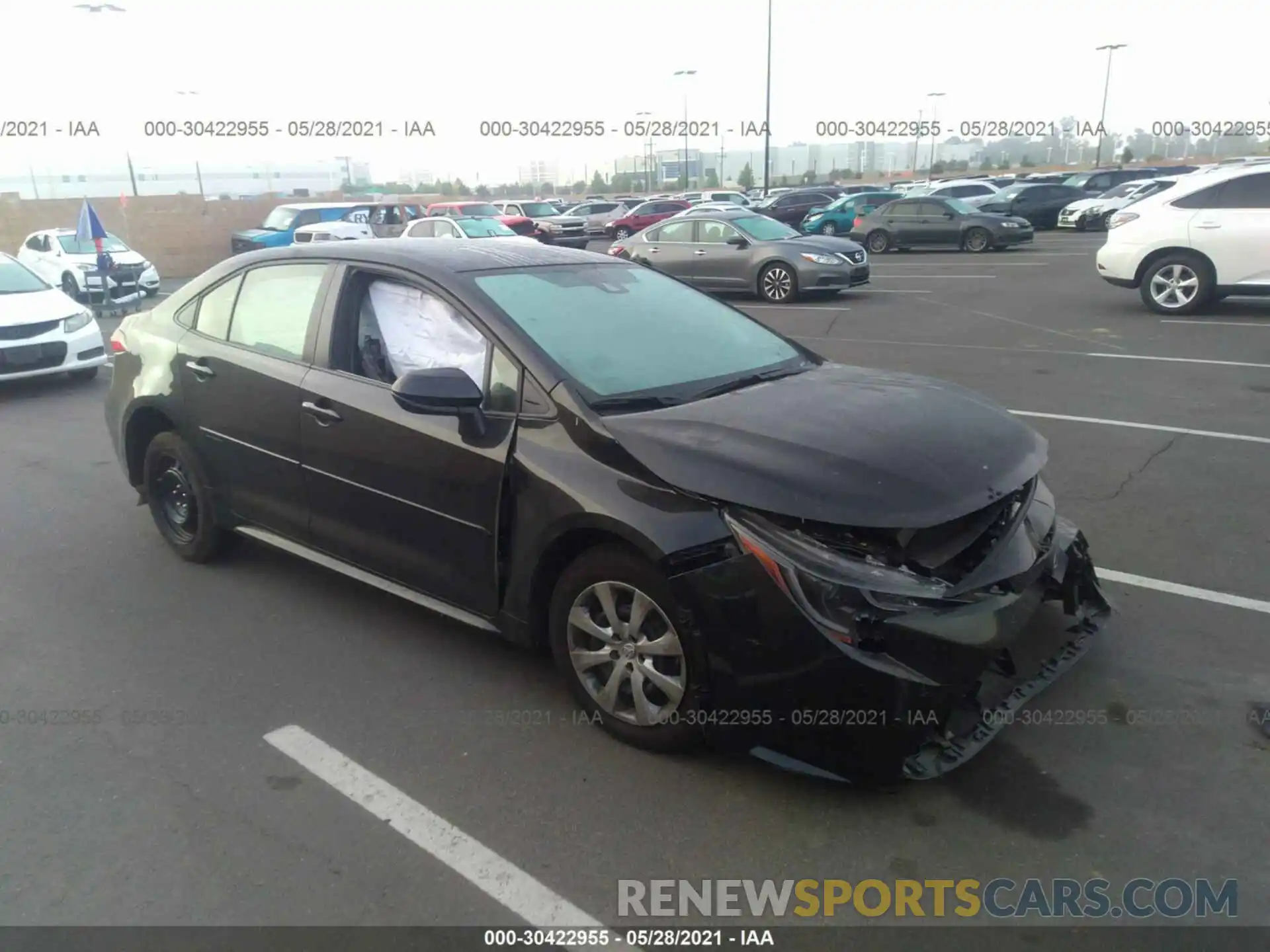 1 Photograph of a damaged car JTDEPMAEXMJ170255 TOYOTA COROLLA 2021