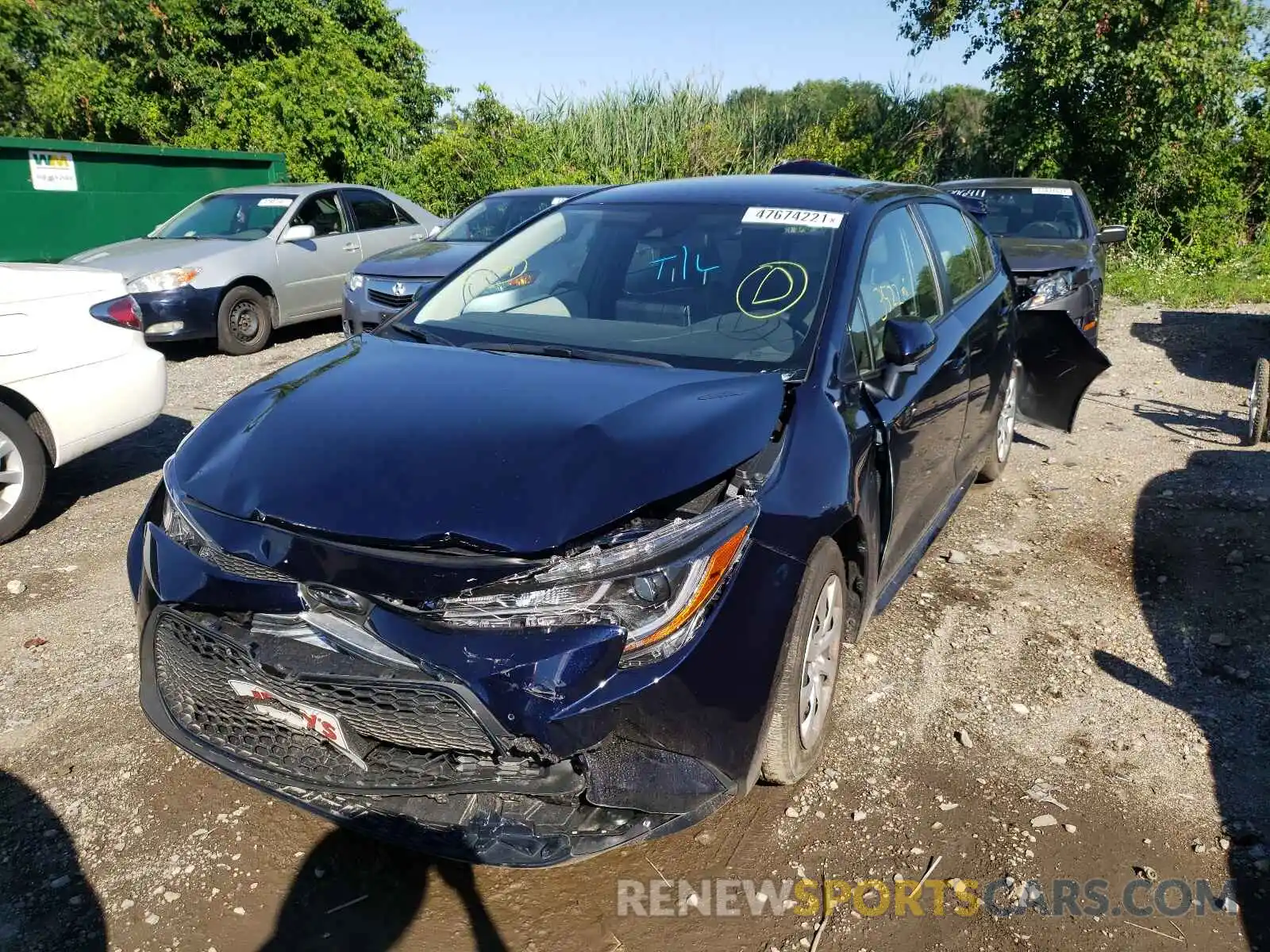 2 Photograph of a damaged car JTDEPMAEXMJ171549 TOYOTA COROLLA 2021