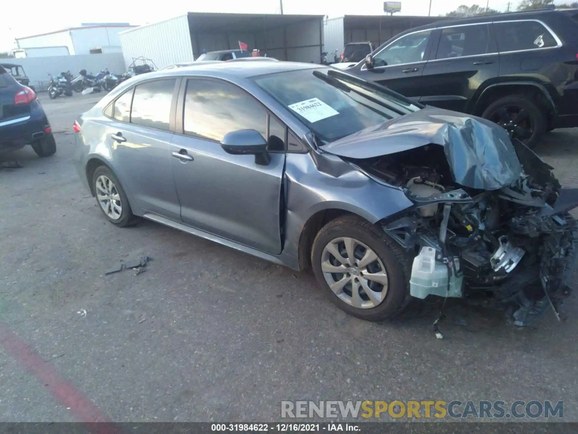 1 Photograph of a damaged car JTDEPMAEXMJ172698 TOYOTA COROLLA 2021