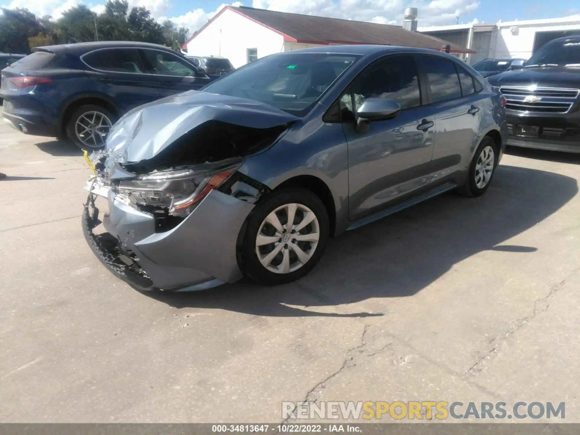 2 Photograph of a damaged car JTDEPMAEXMJ174192 TOYOTA COROLLA 2021