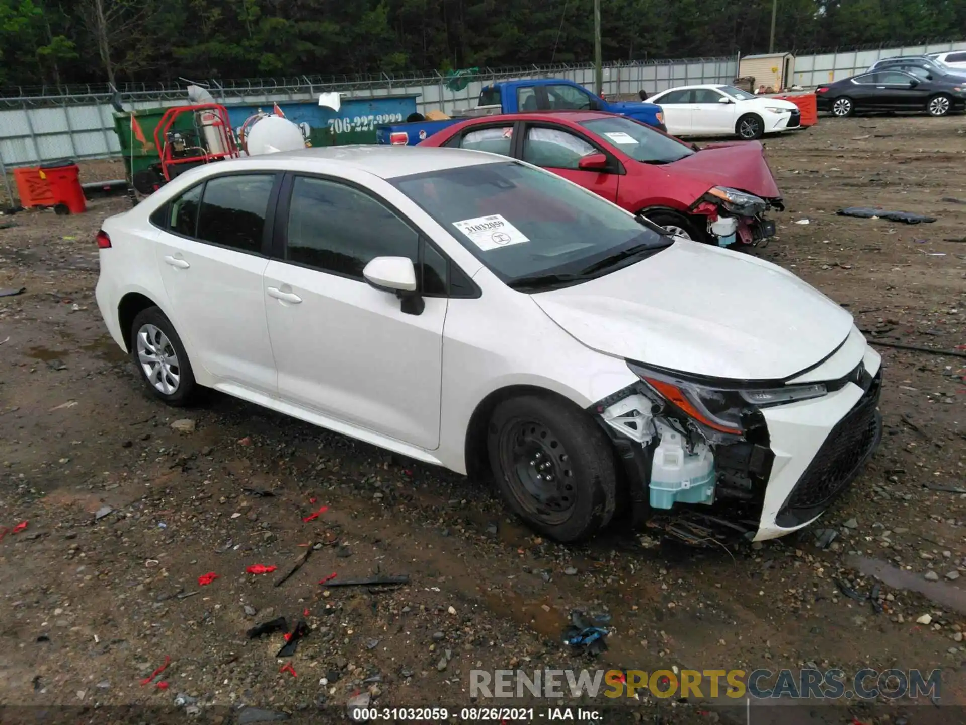 1 Photograph of a damaged car JTDEPMAEXMJ175343 TOYOTA COROLLA 2021