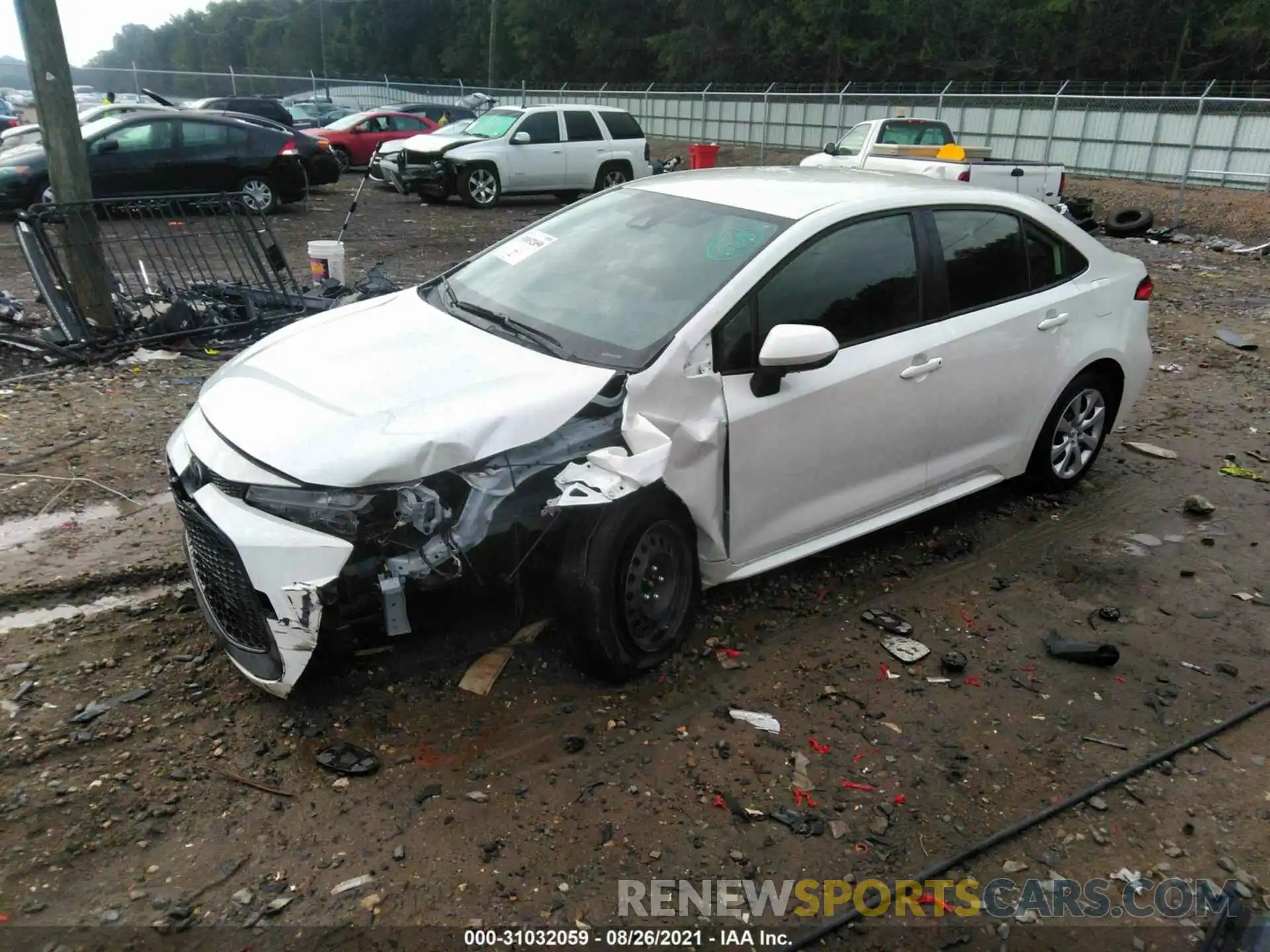 2 Photograph of a damaged car JTDEPMAEXMJ175343 TOYOTA COROLLA 2021