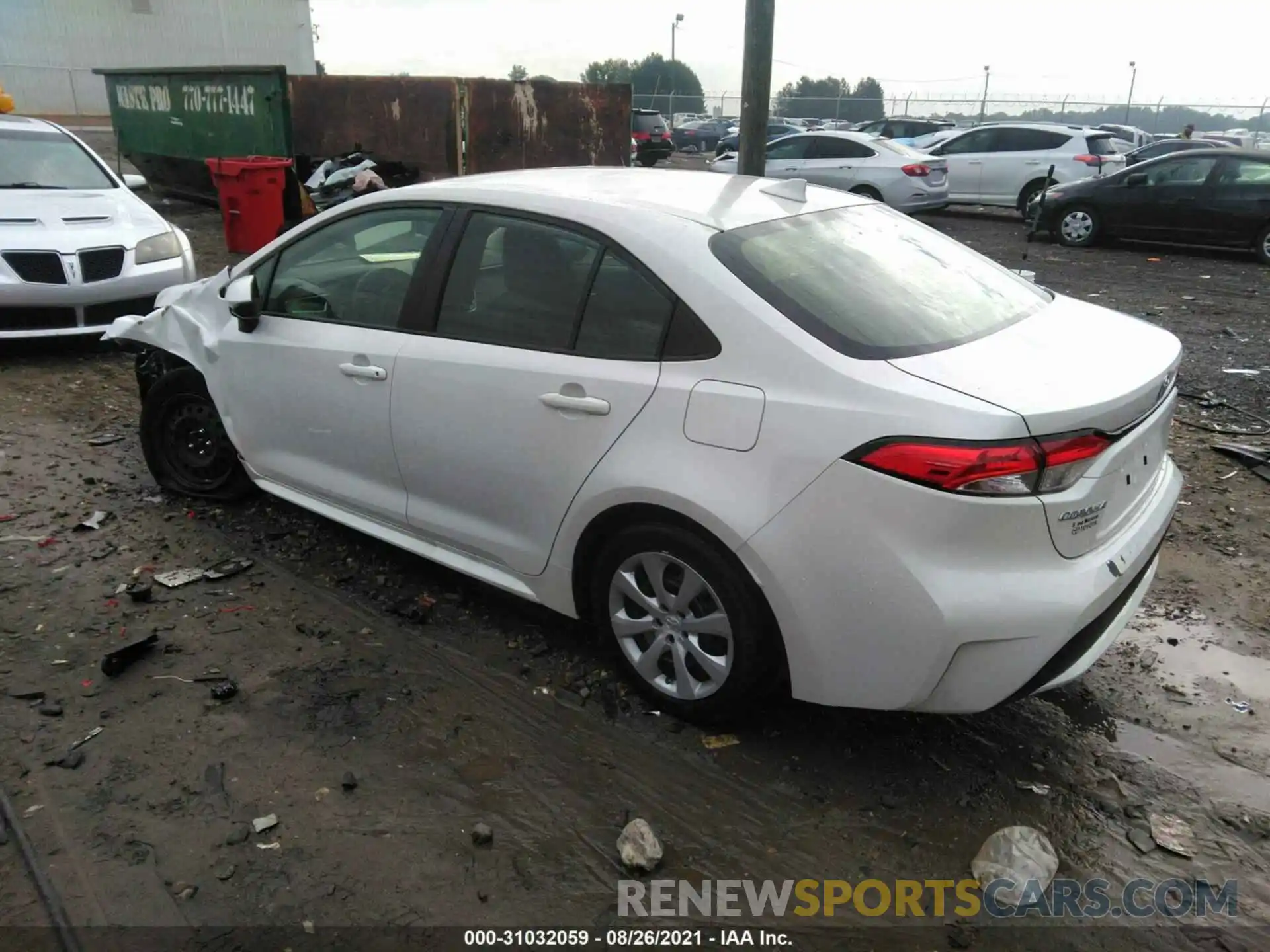 3 Photograph of a damaged car JTDEPMAEXMJ175343 TOYOTA COROLLA 2021