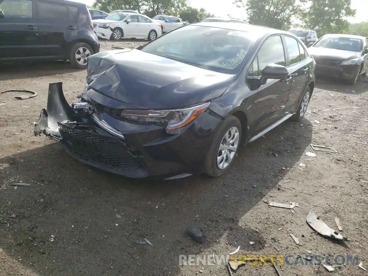 2 Photograph of a damaged car JTDEPMAEXMJ175598 TOYOTA COROLLA 2021